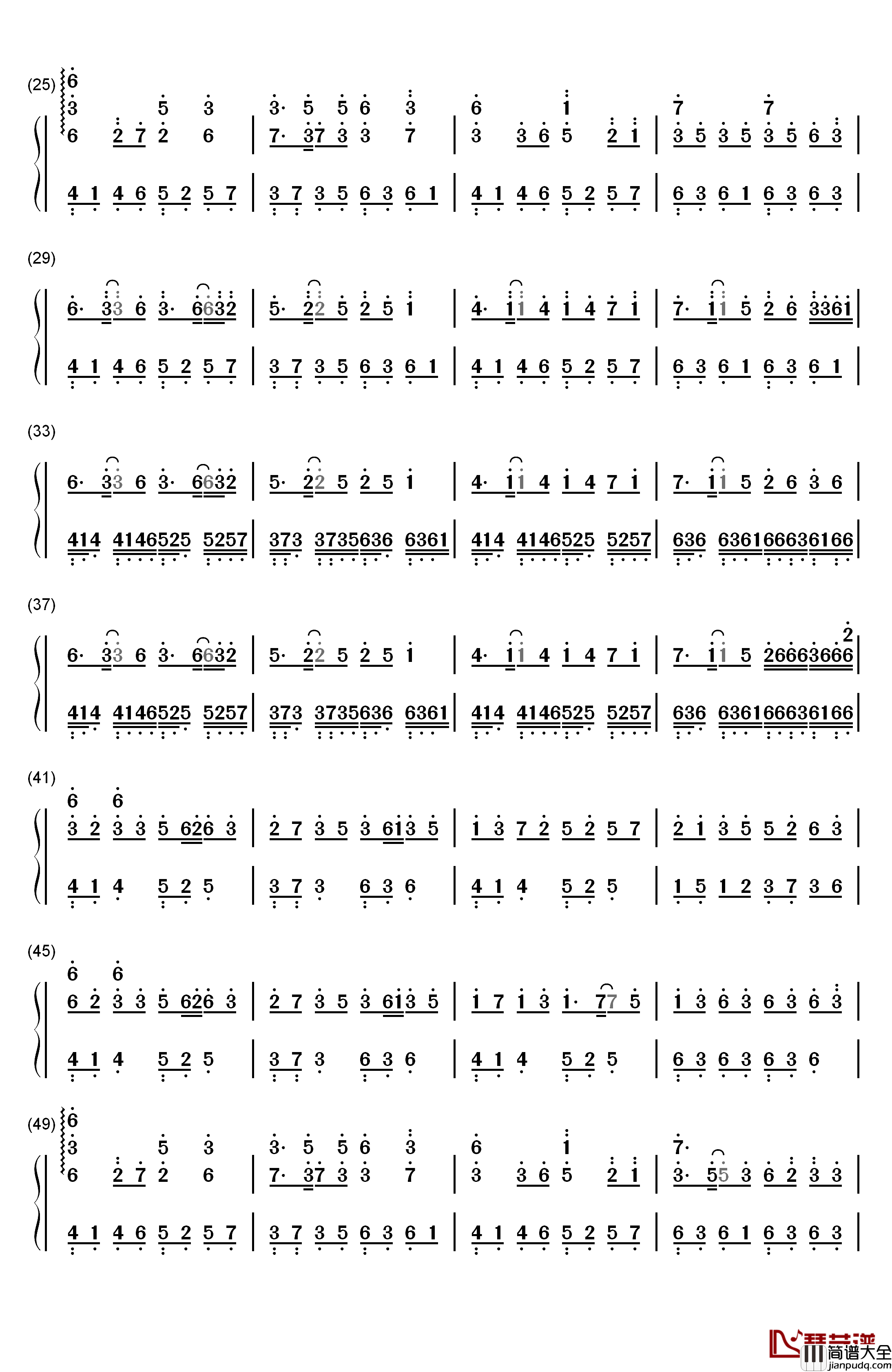 空想幻灭钢琴简谱_数字双手_Music゛◆_Kゝ