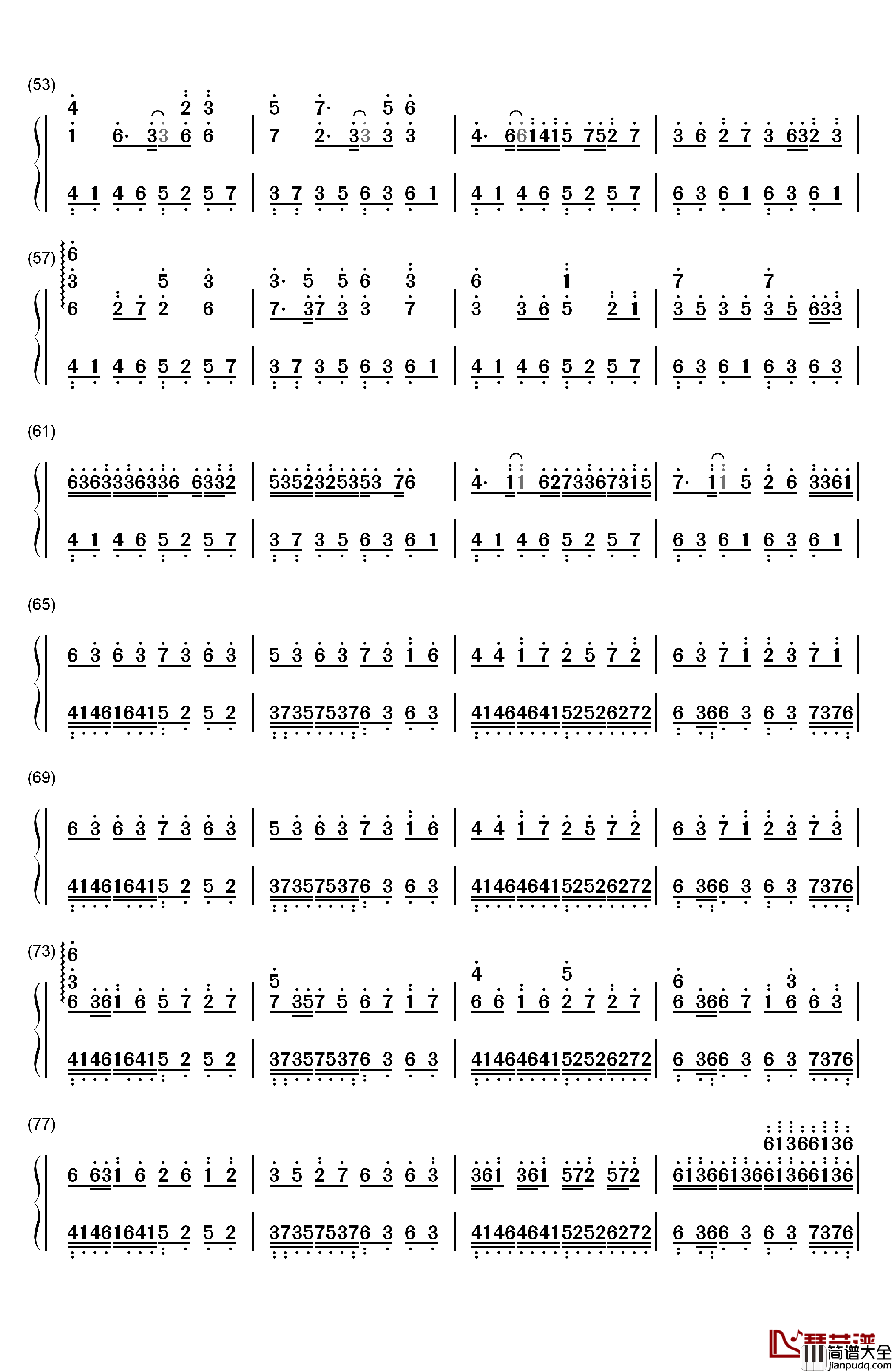 空想幻灭钢琴简谱_数字双手_Music゛◆_Kゝ