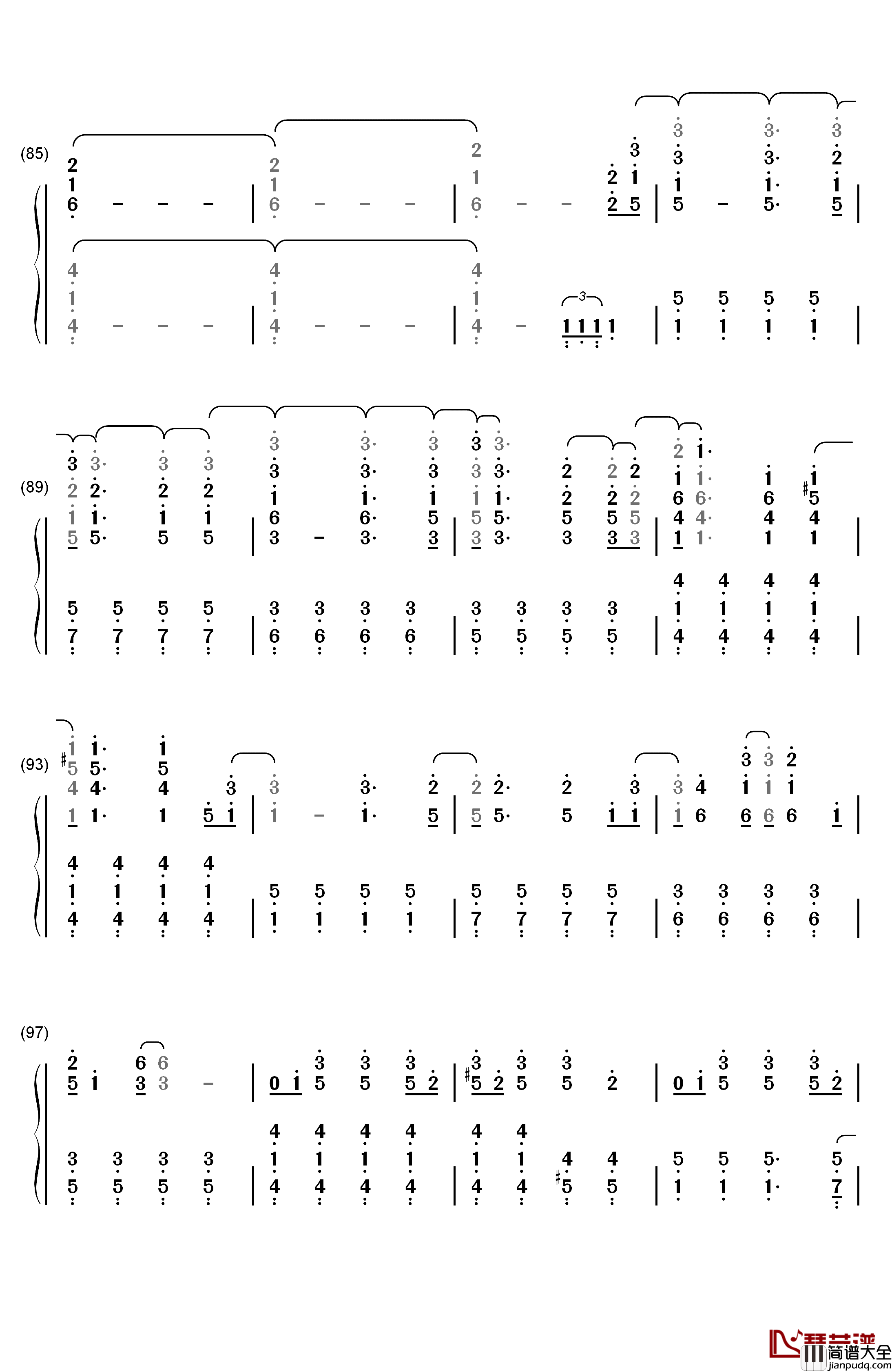 La_La_Land钢琴简谱_数字双手_Demi_Lovato