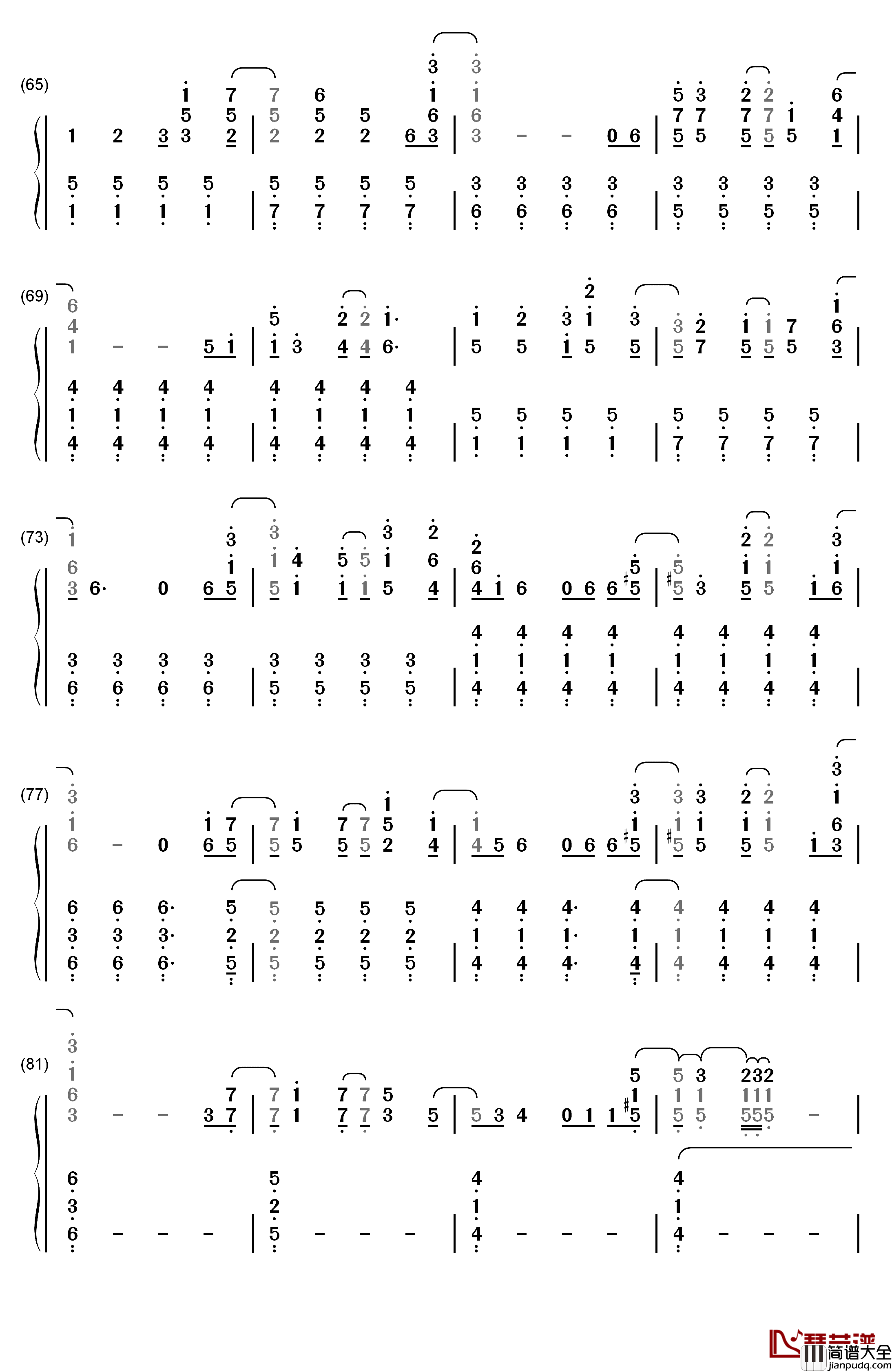 La_La_Land钢琴简谱_数字双手_Demi_Lovato