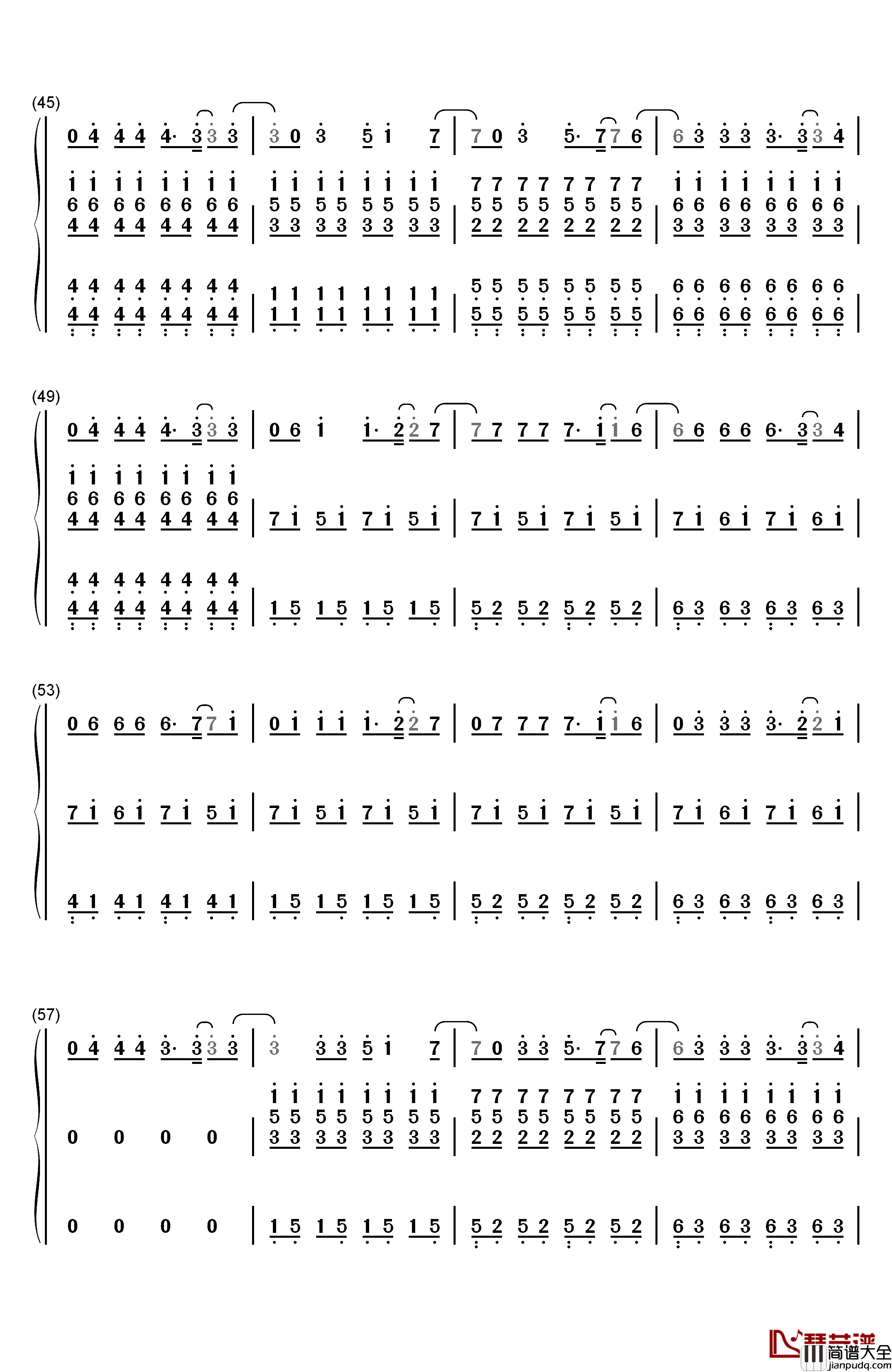 Demons_弹唱版钢琴简谱_数字双手_Imagine_Dragons