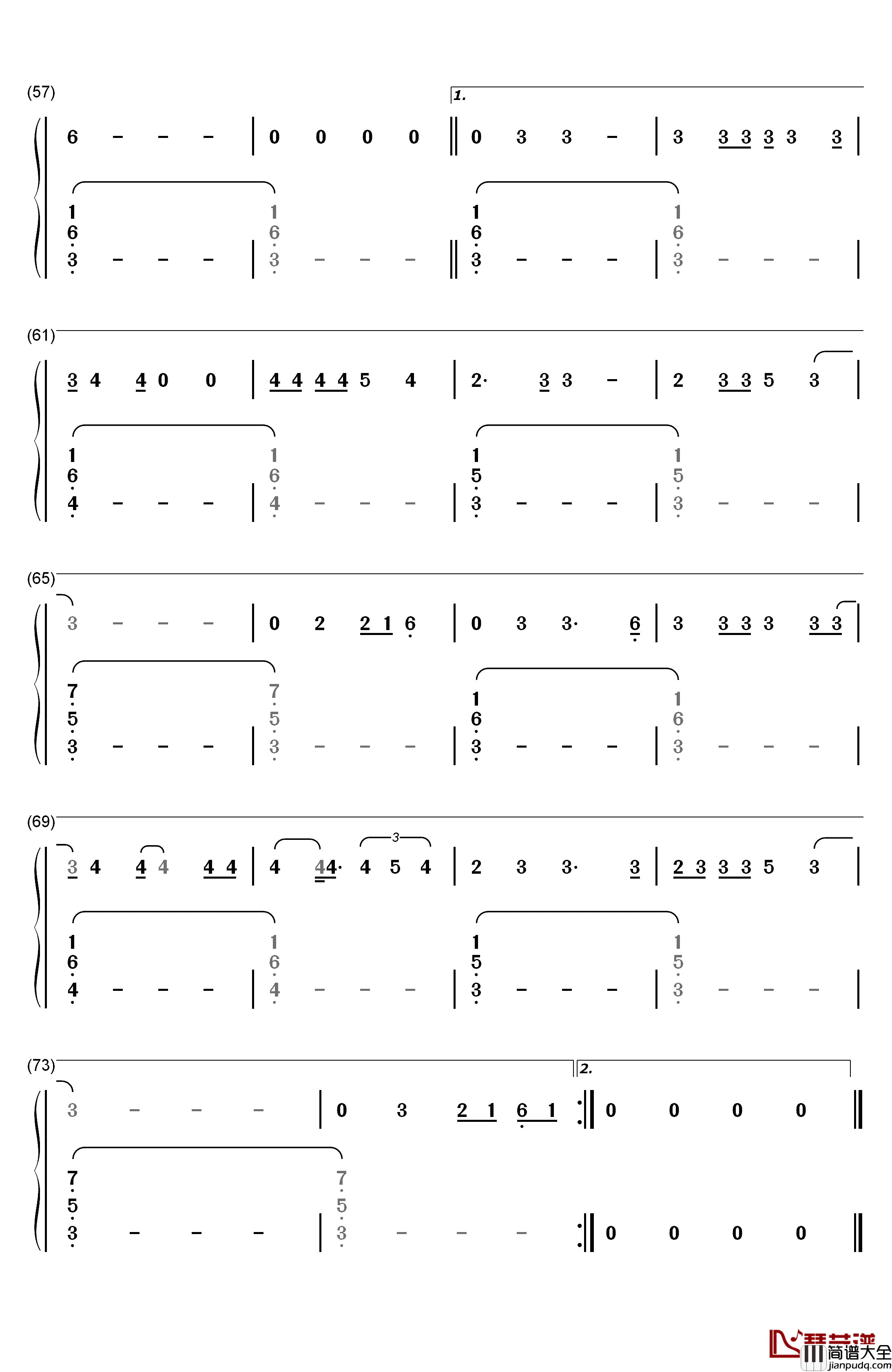 Unstoppable钢琴简谱_数字双手_Sia