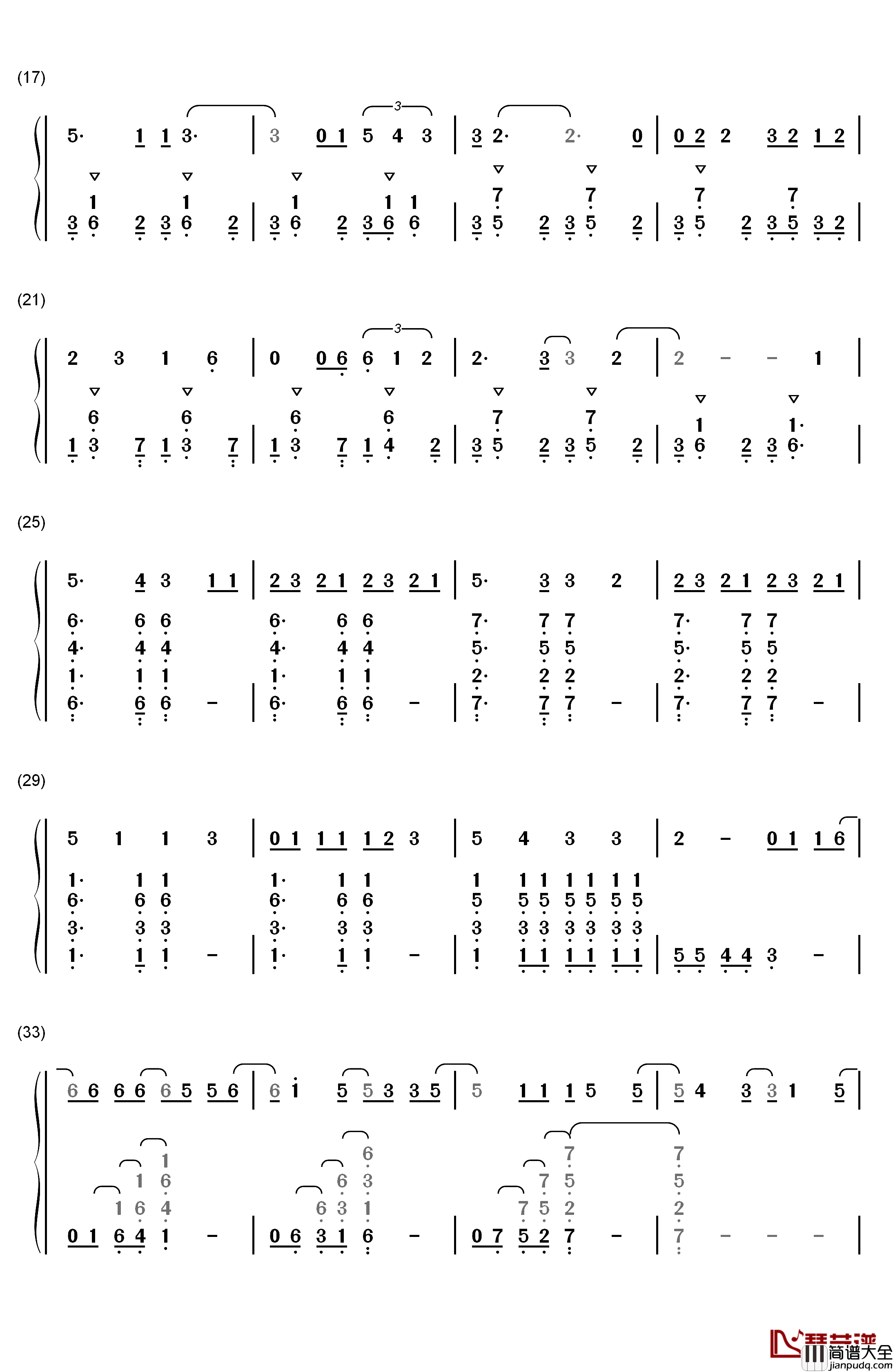 Bedless钢琴简谱_数字双手_Pierce_the_Veil