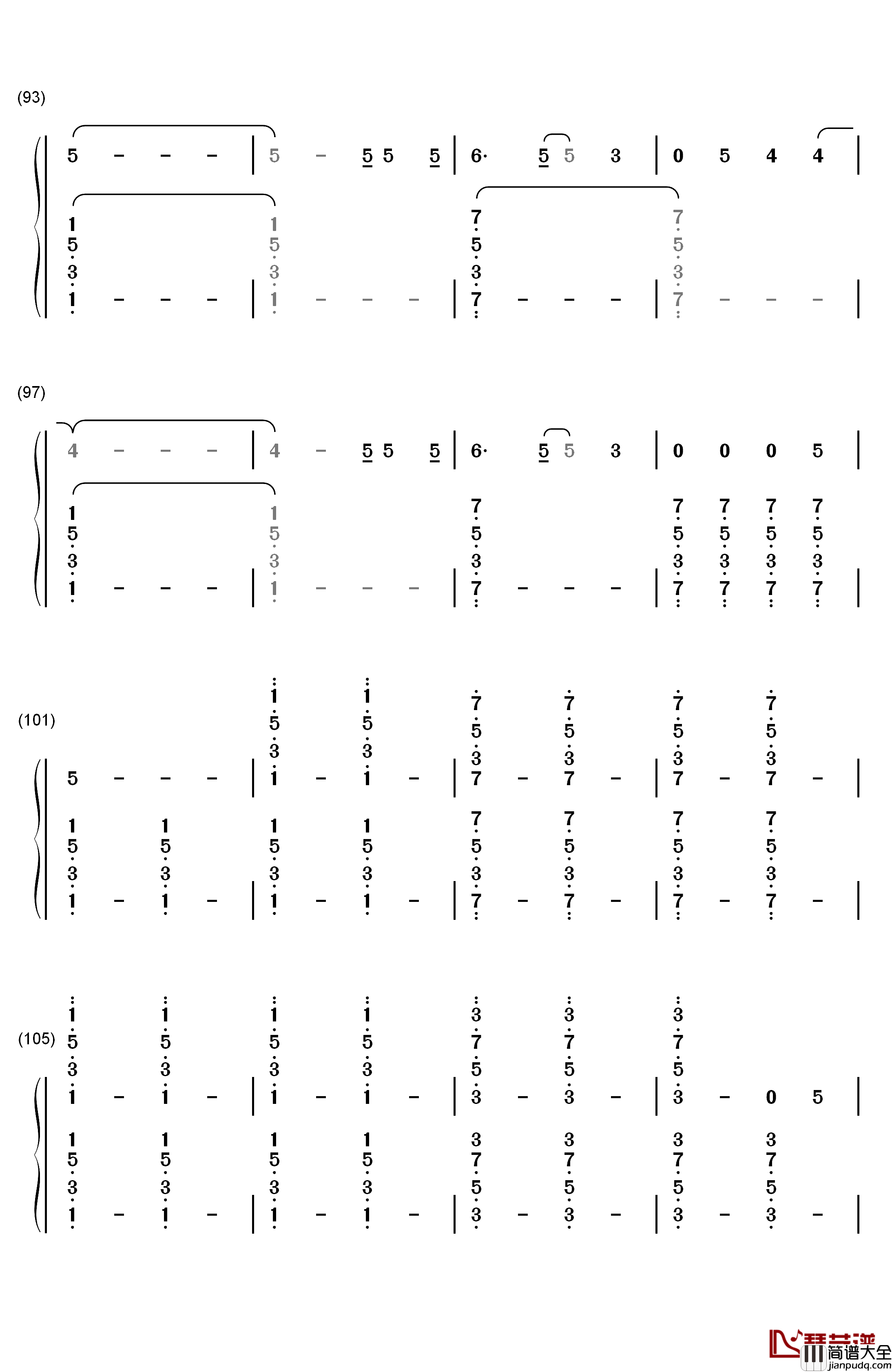 Bedless钢琴简谱_数字双手_Pierce_the_Veil