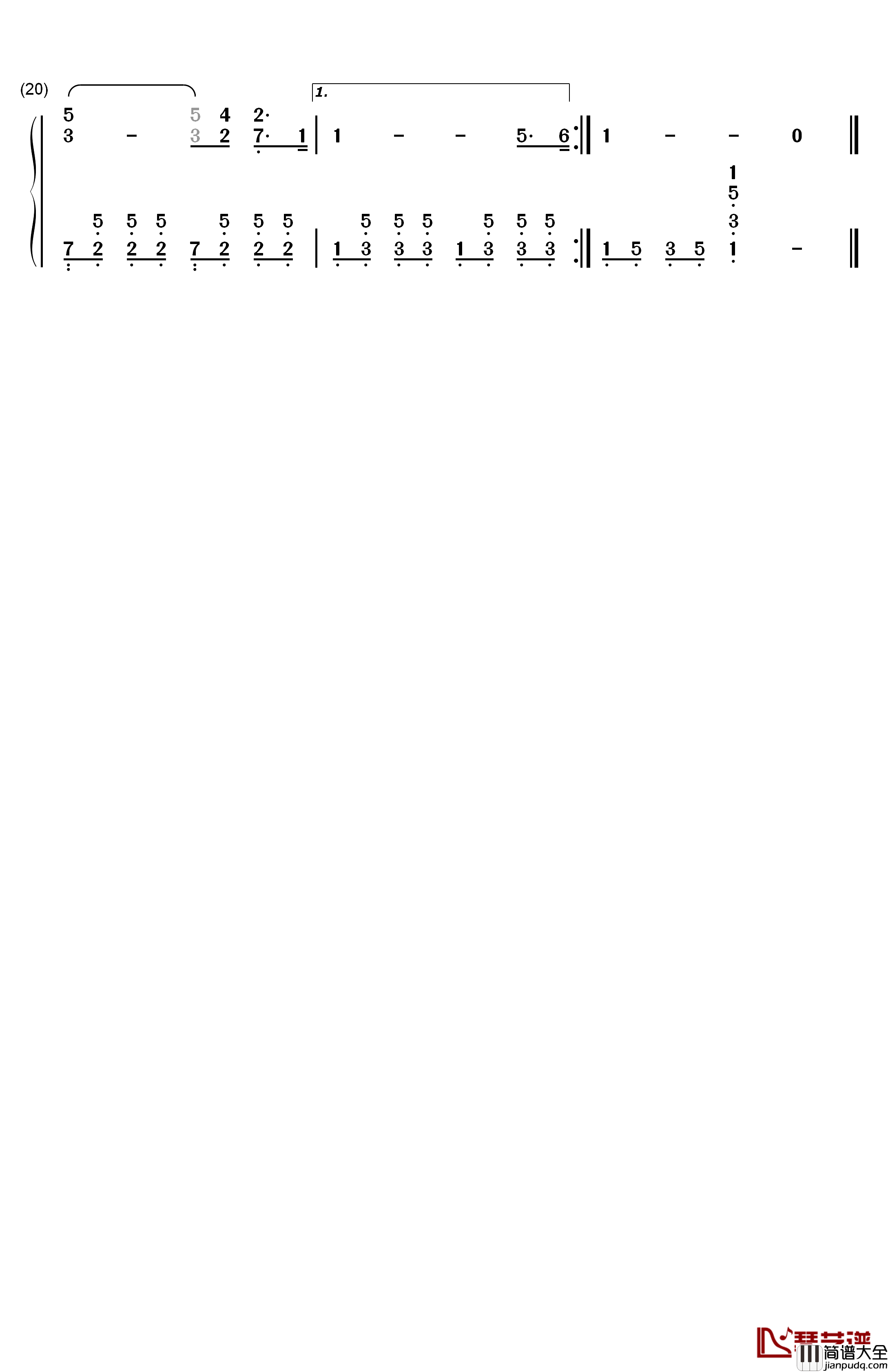 小小少年钢琴简谱_数字双手_海因切__Heintje