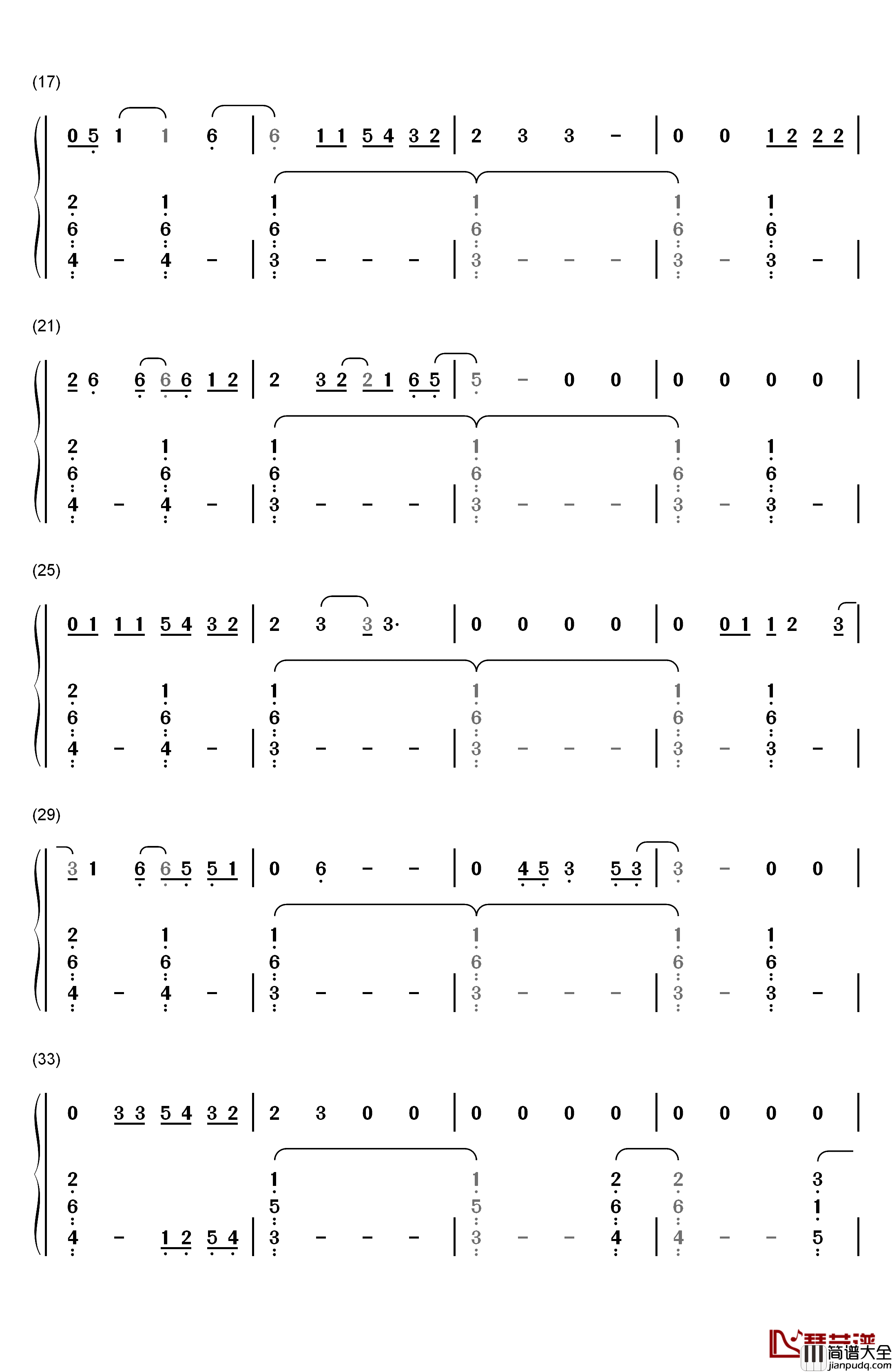 Bridges钢琴简谱_数字双手_Broods