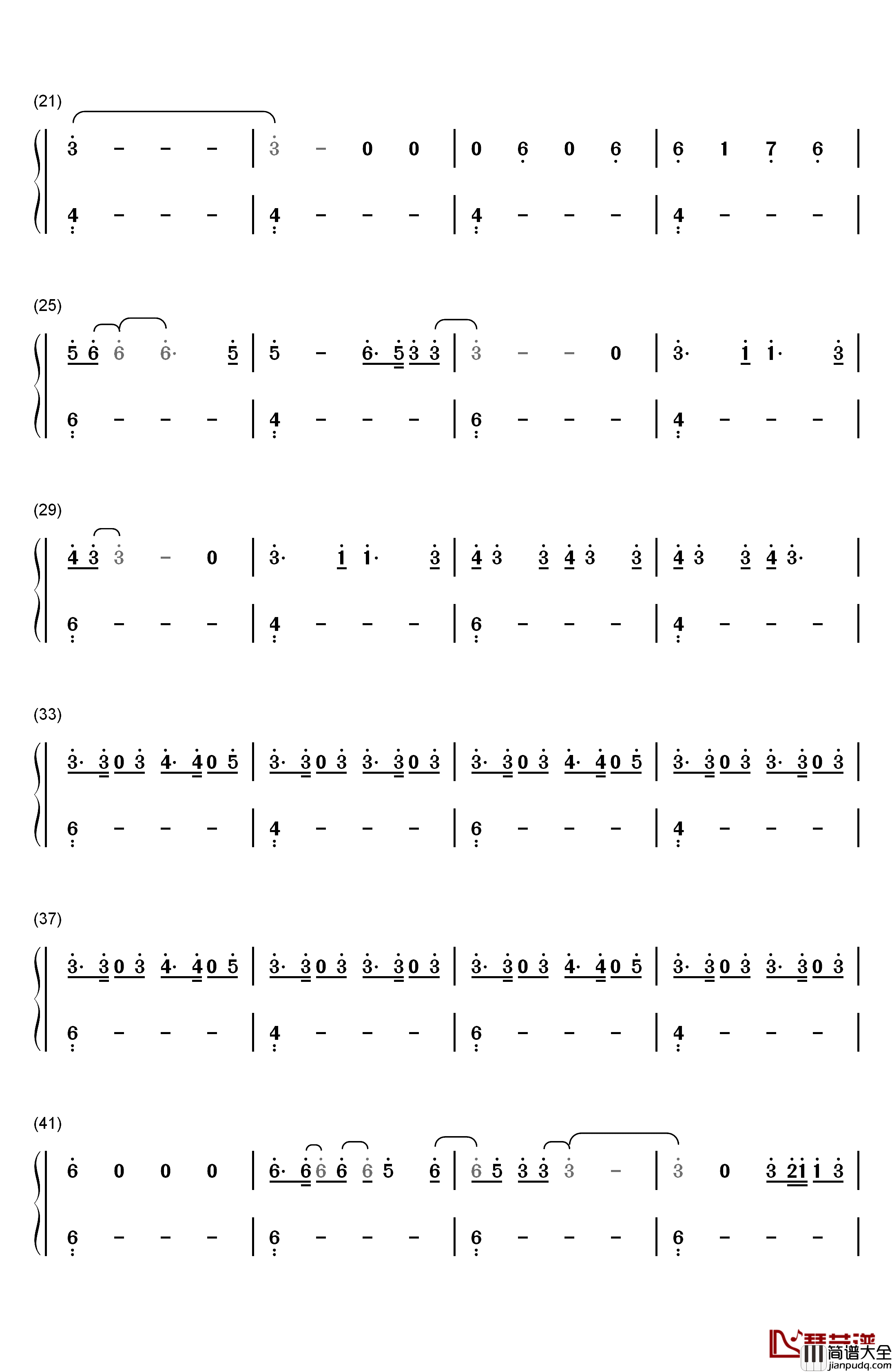 Where_Have_You_Been钢琴简谱_数字双手_Rihanna