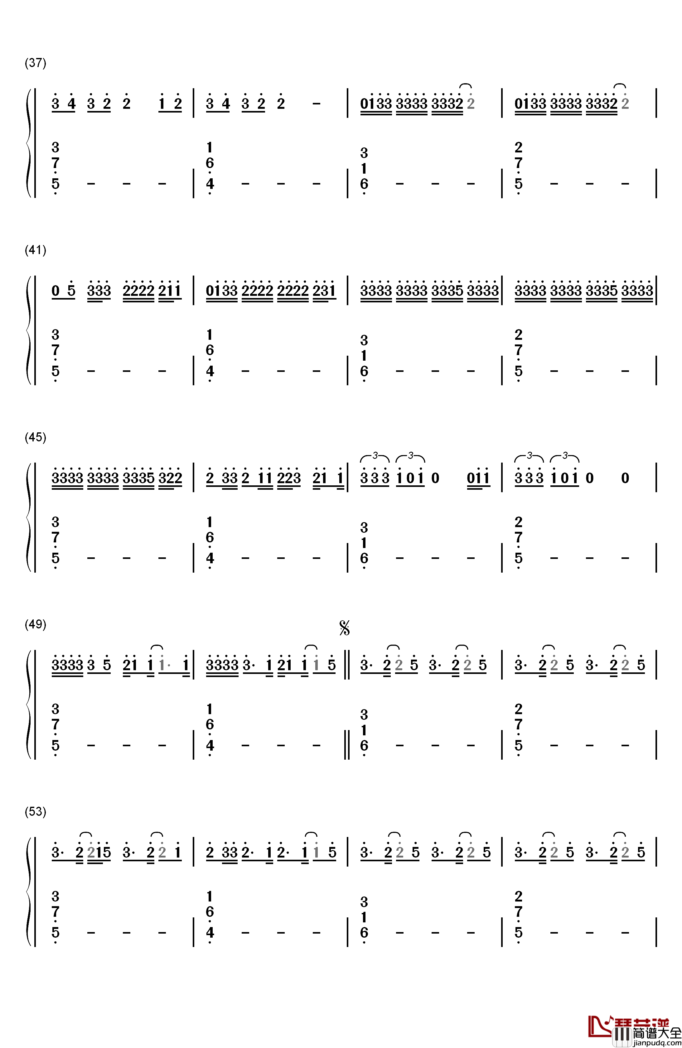 I_Hate_U__I_Love_U钢琴简谱_数字双手_Gnash