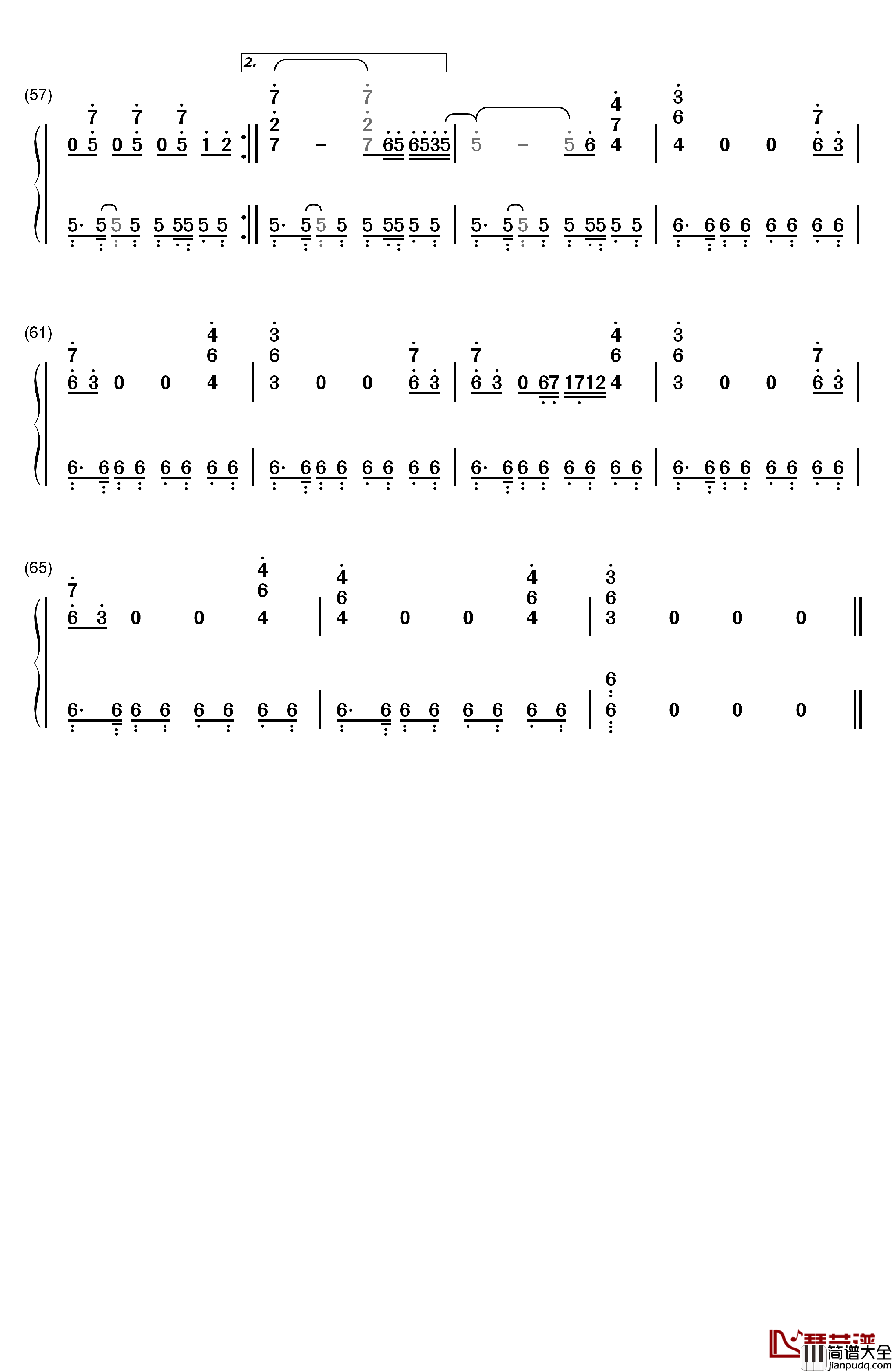 Jai_Ho钢琴简谱_数字双手_M.I.A