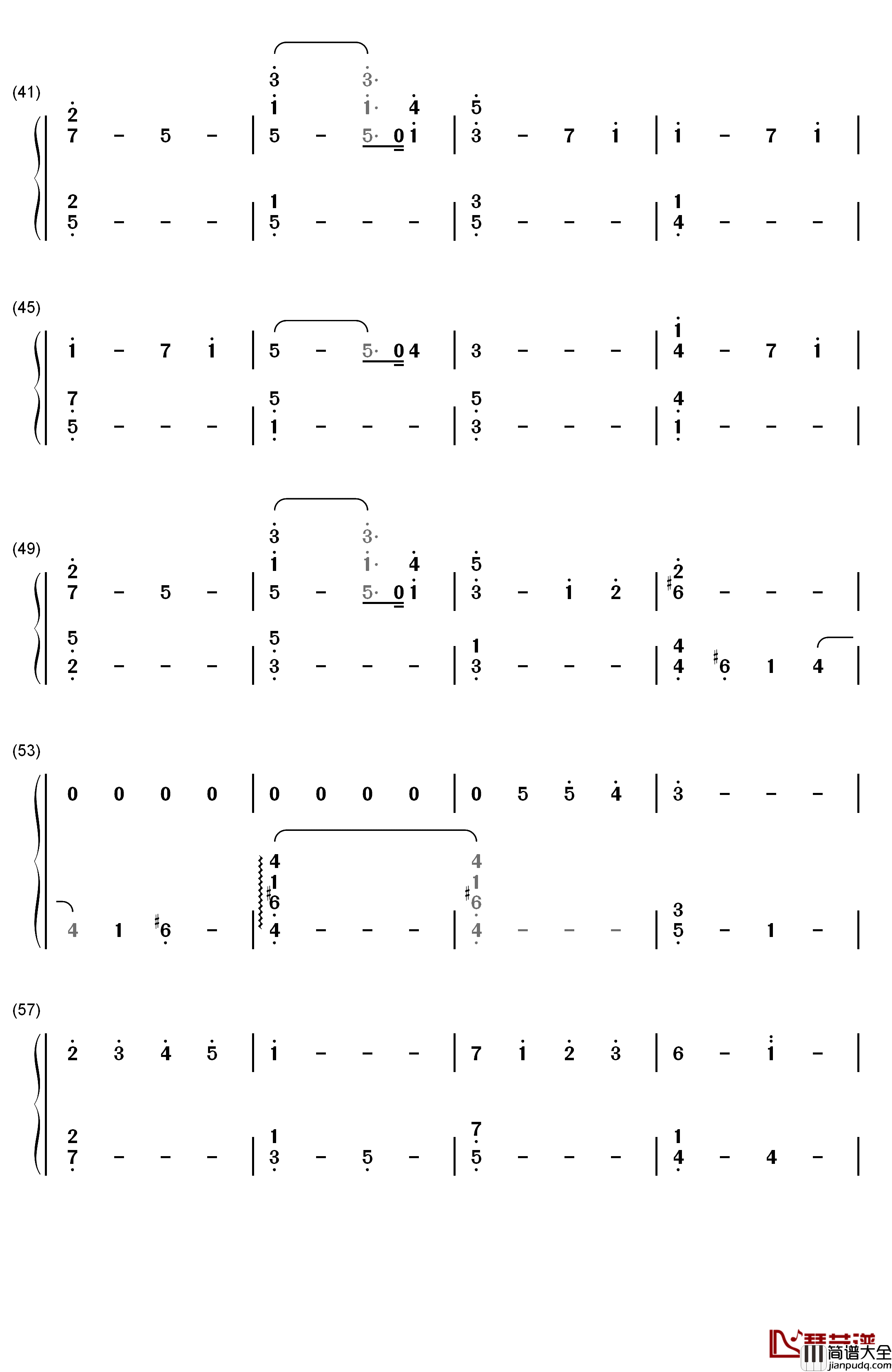 Milk钢琴简谱_数字双手_坂部刚