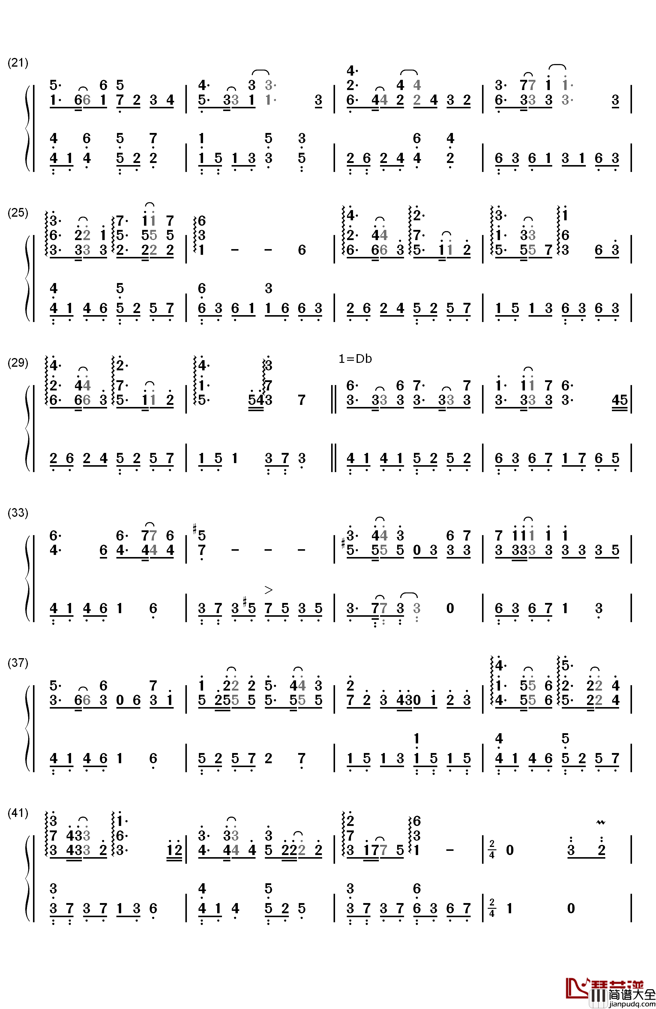 信仰之名钢琴简谱_数字双手_TFBOYS