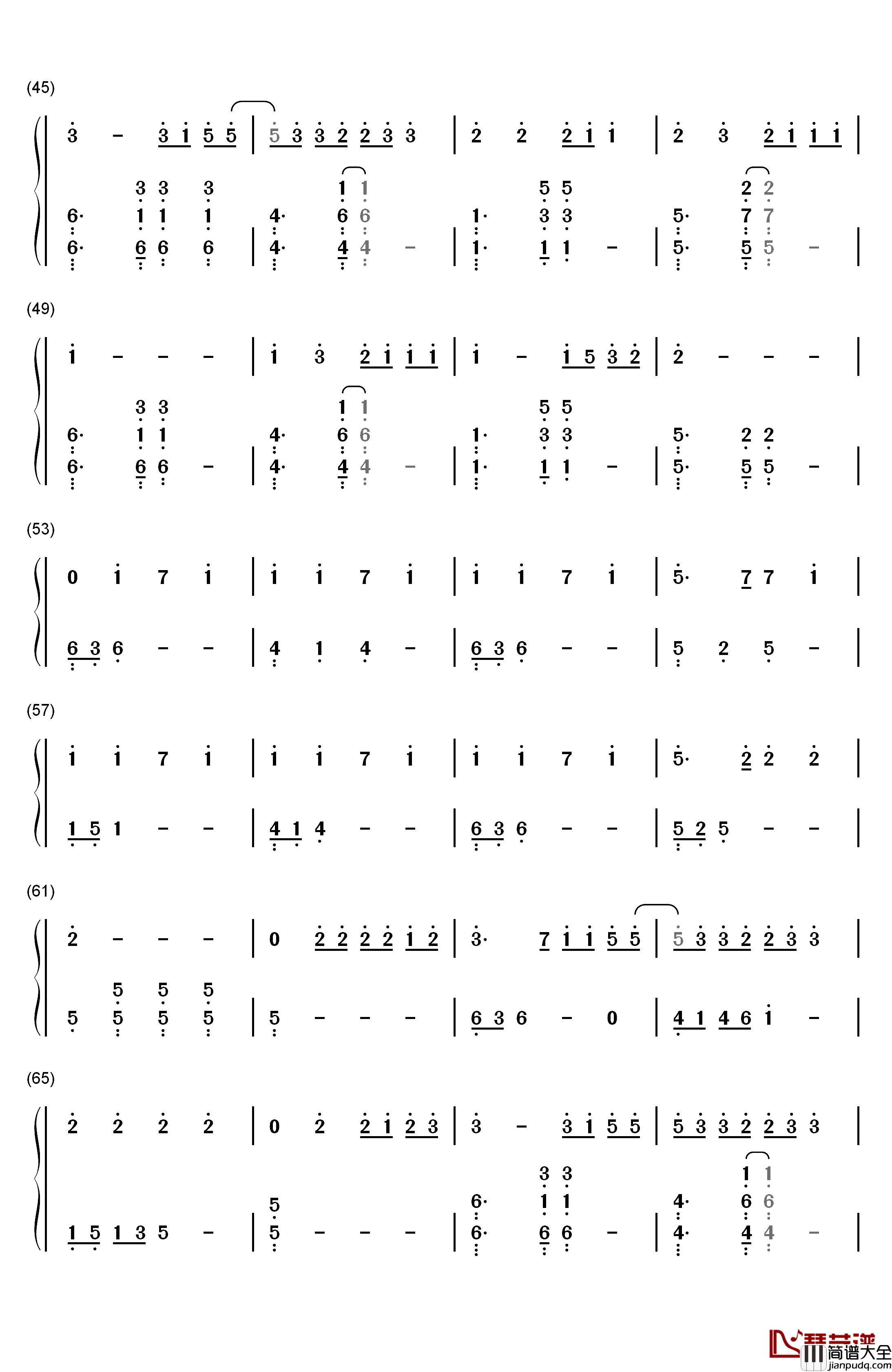 Fly钢琴简谱_数字双手_Avril_Lavigne