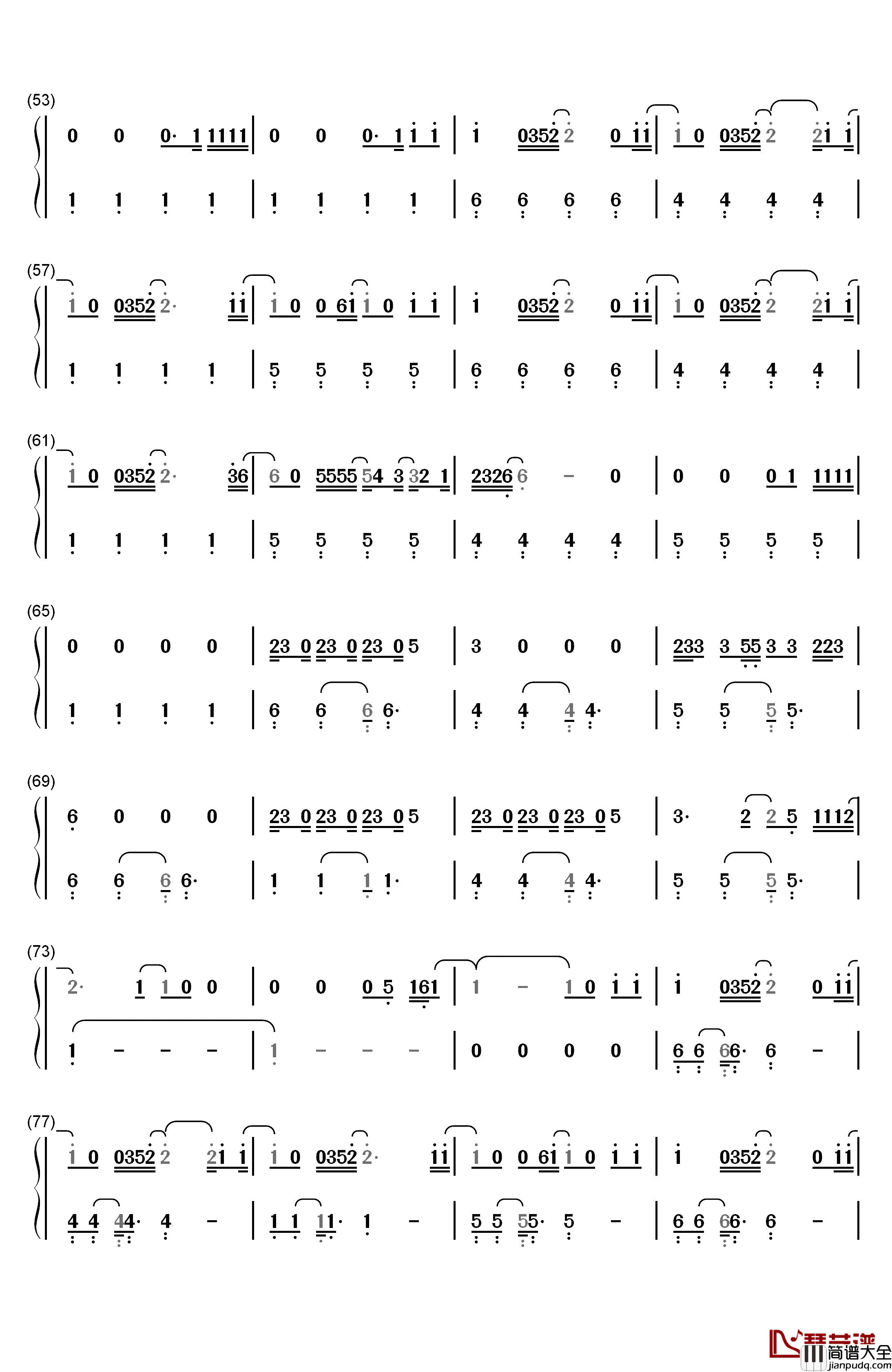 Still Falling For You钢琴简谱_数字双手_Ellie_Goulding