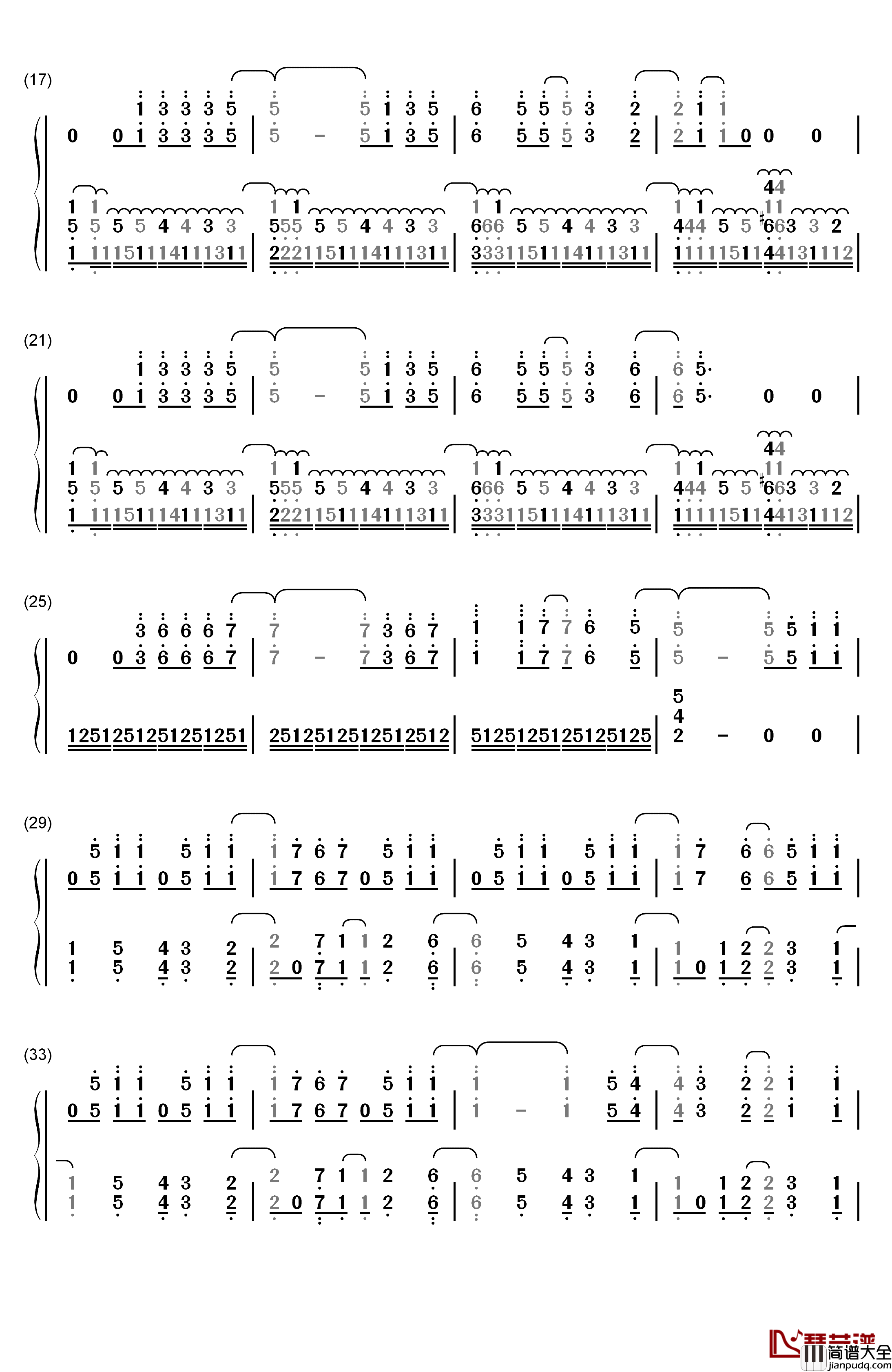A_World_Without_Danger钢琴简谱_数字双手_Julien_Lamassonne_(Noam_Kaniel)