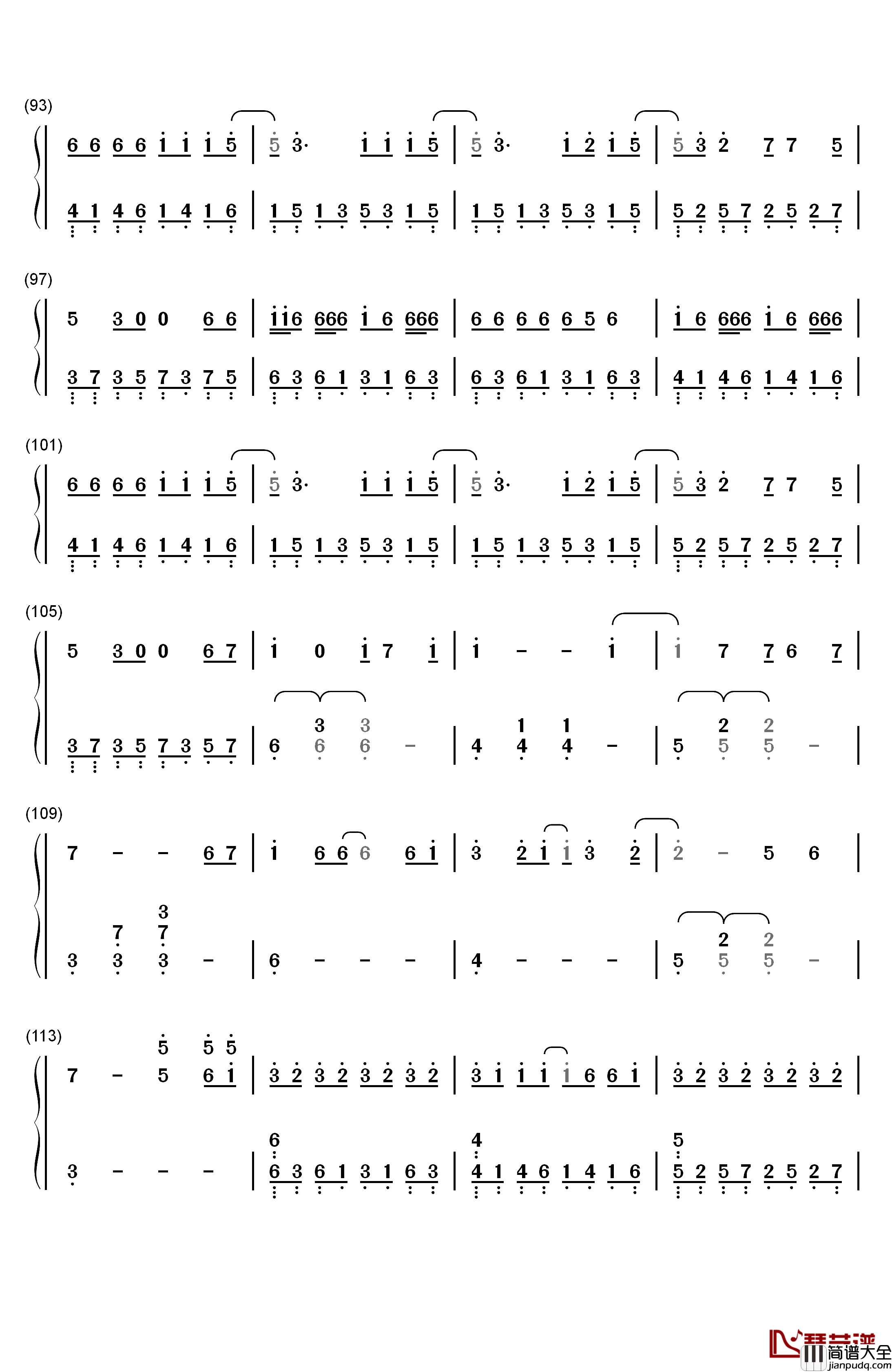 Reset钢琴简谱_数字双手_Tiger_JK_Feat._진실