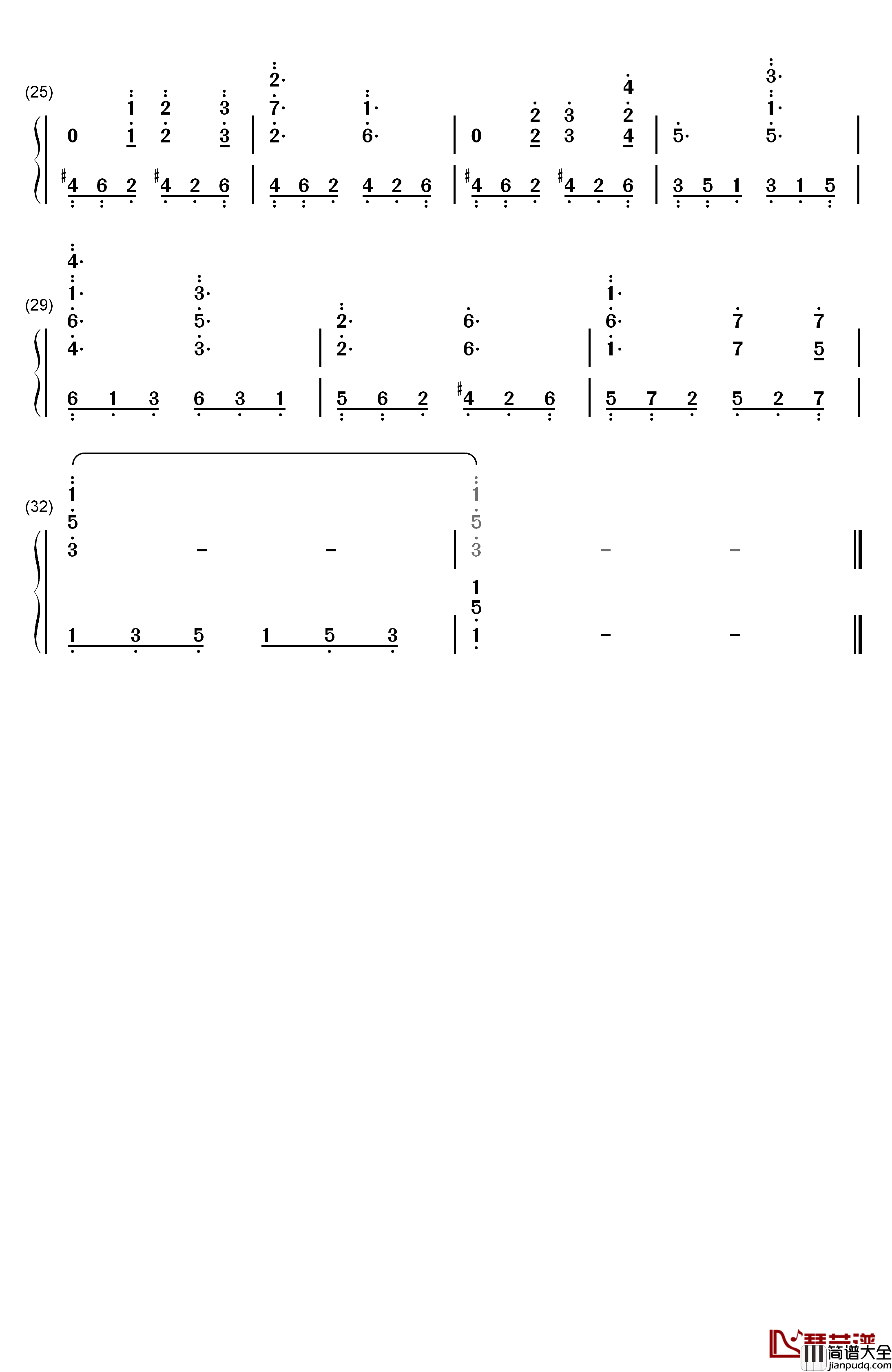 Genius插曲钢琴简谱_数字双手_野见祐二