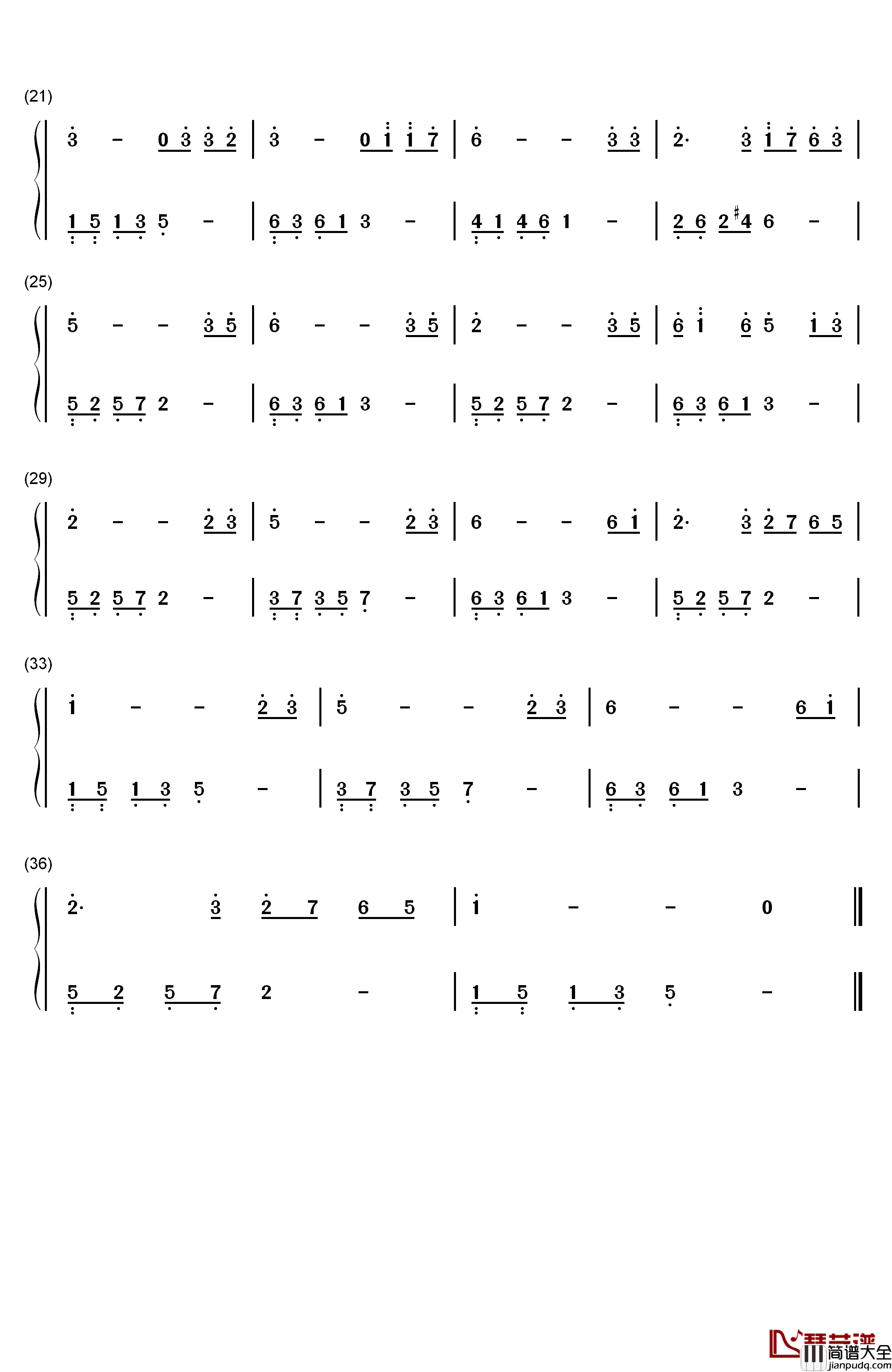 上海滩钢琴简谱_数字双手_叶丽仪