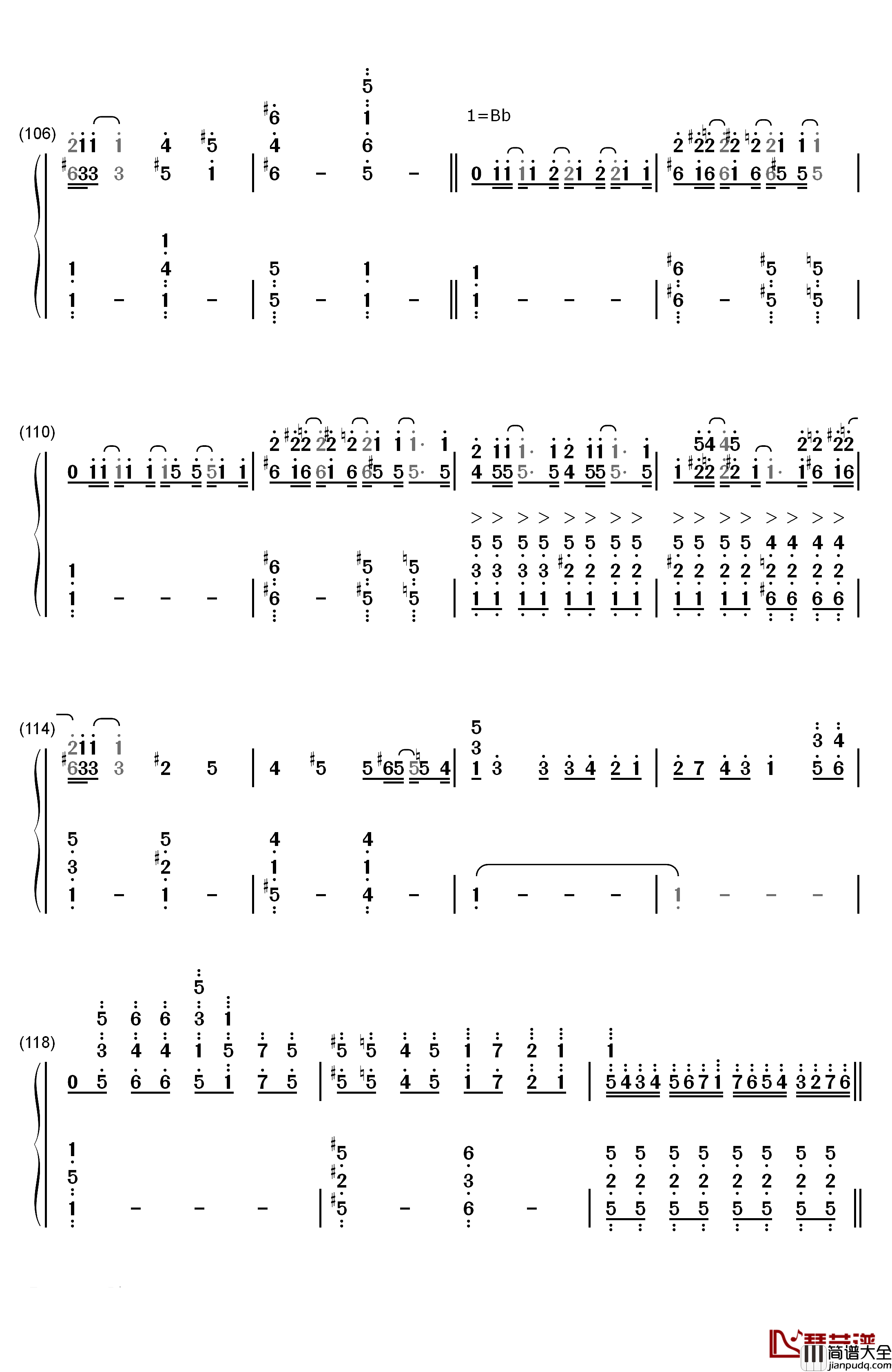 罪の名前钢琴简谱_数字双手_初音未来_Ryo