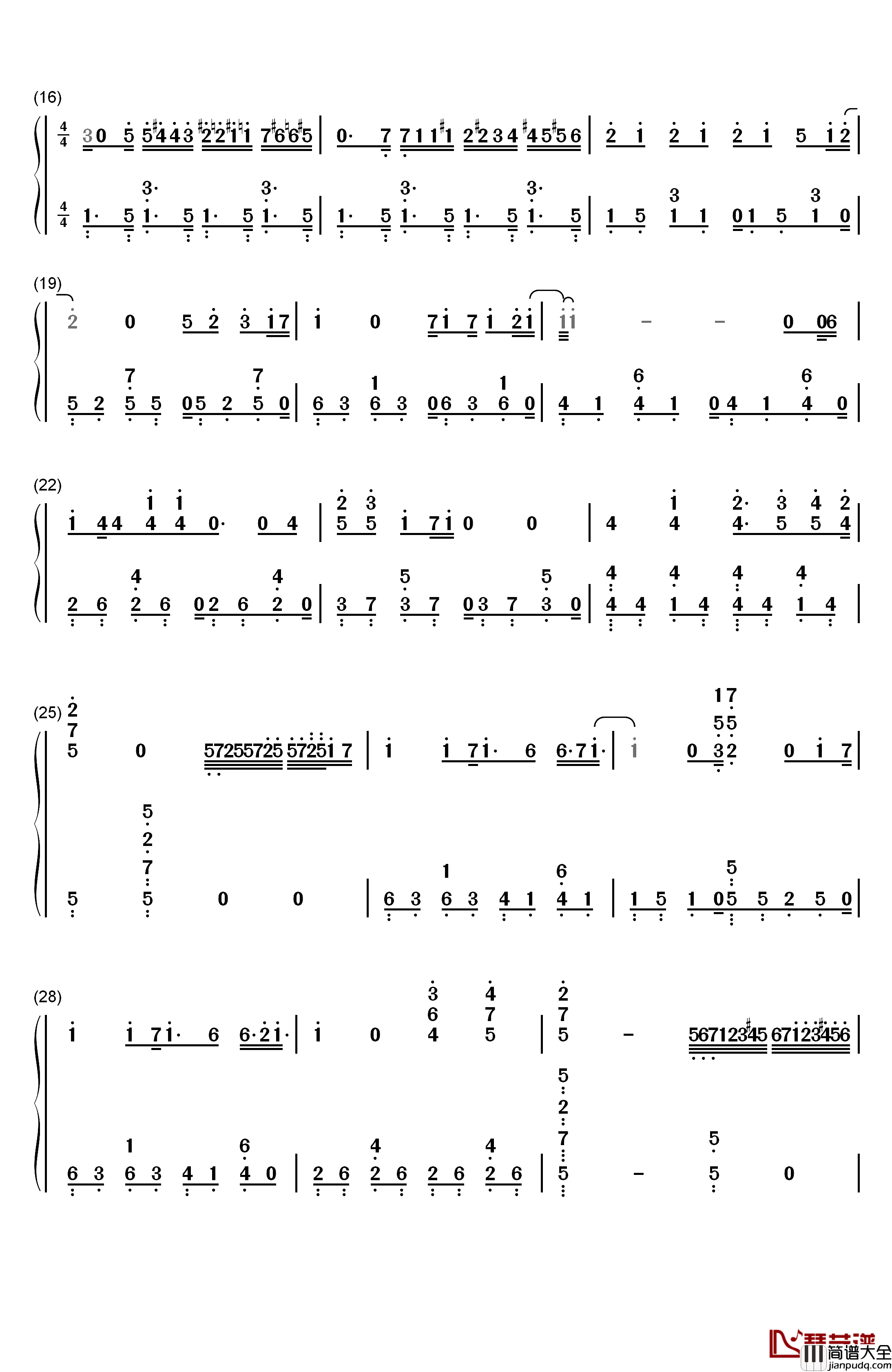 我们的live与你的life钢琴简谱_数字双手_μ's