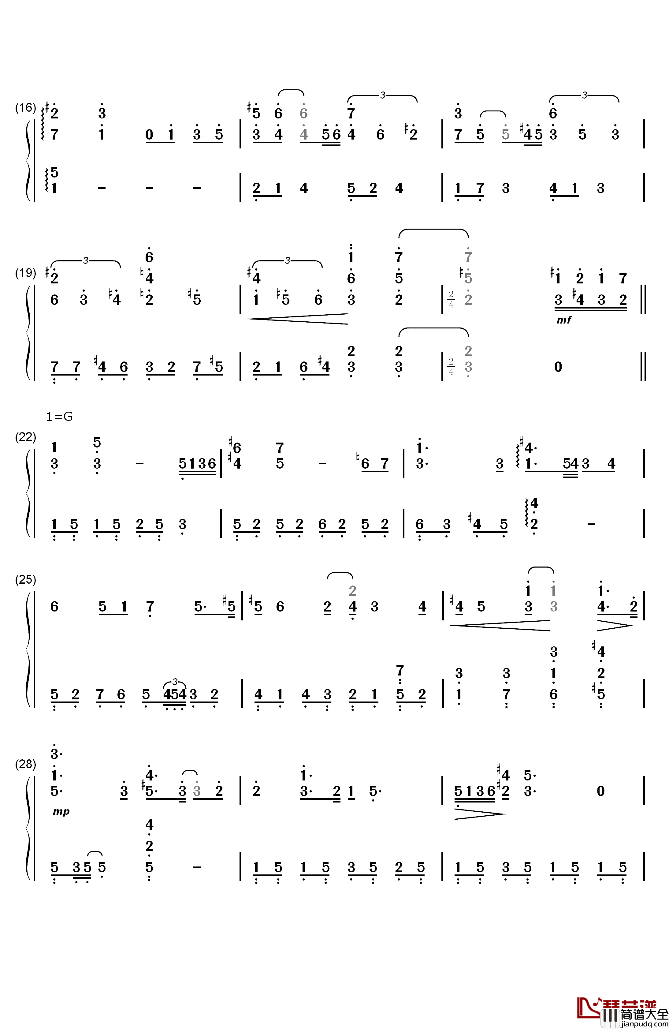旅路（梦中飞行）钢琴简谱_数字双手_久石让_宫崎骏