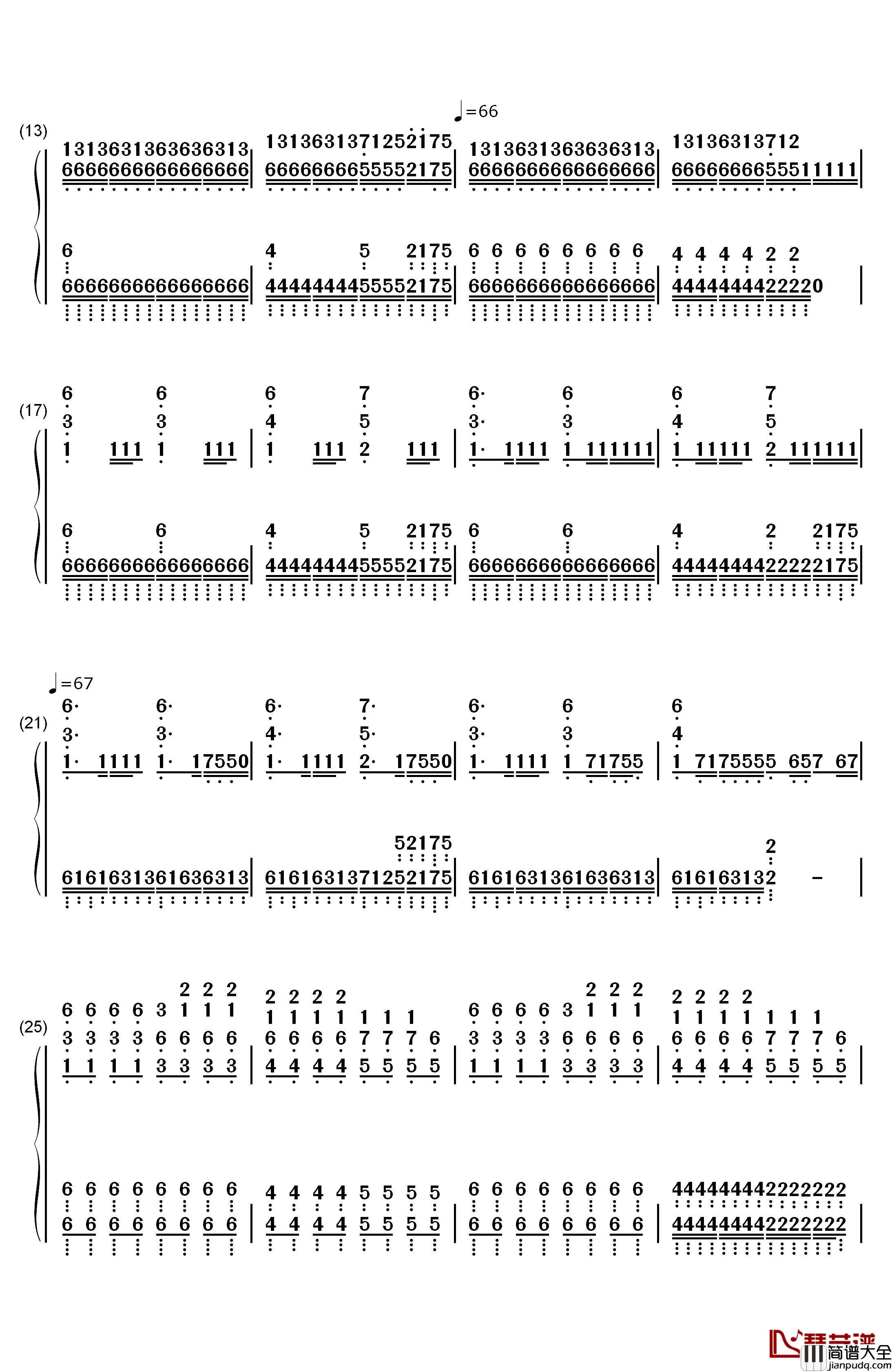 R.I.P.钢琴简谱_数字双手_Rita_Ora_ft._Tinie_Tempah