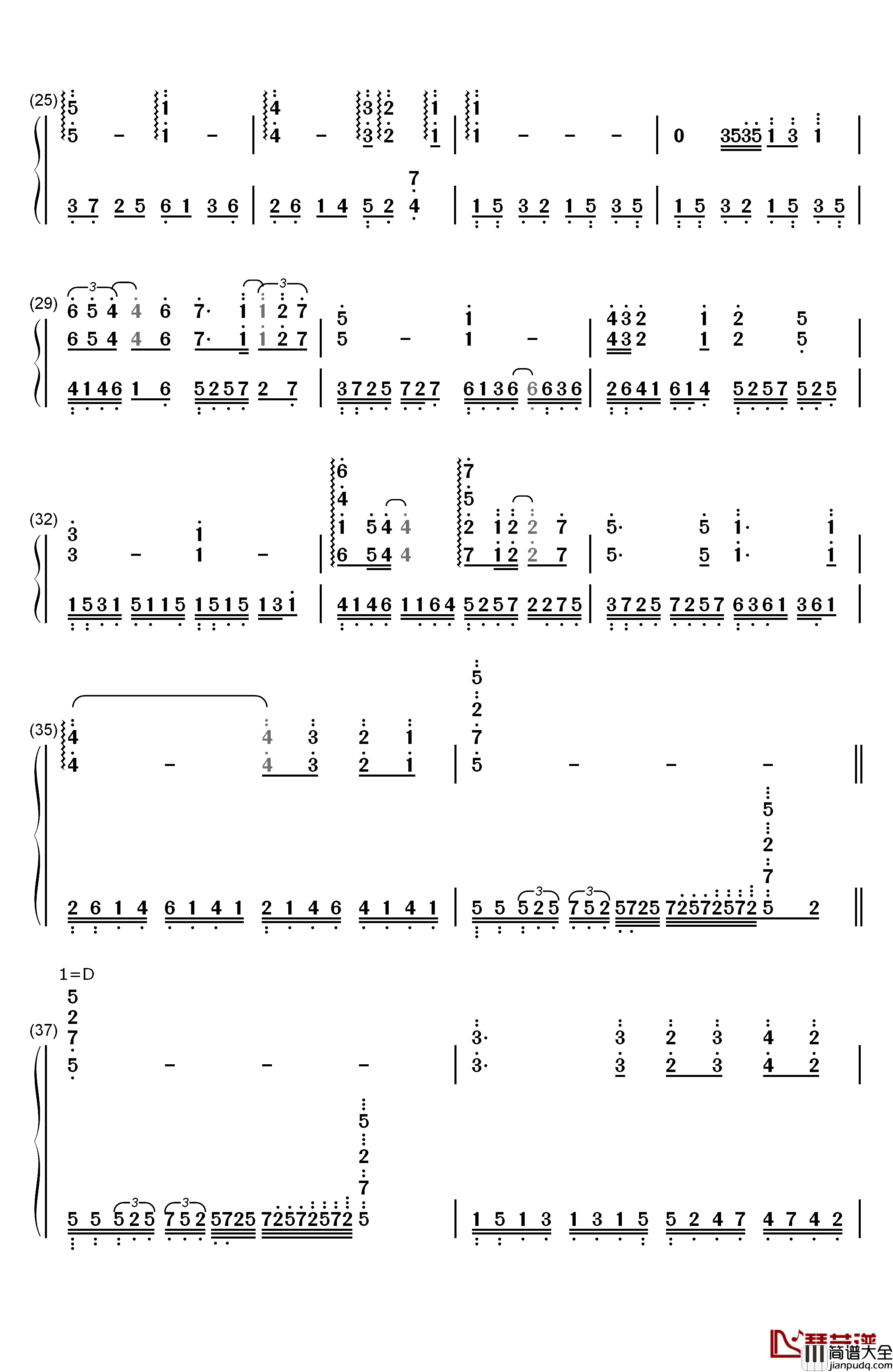 And_I_..._You钢琴简谱_数字双手_Giovanni_Marradi(乔瓦尼)