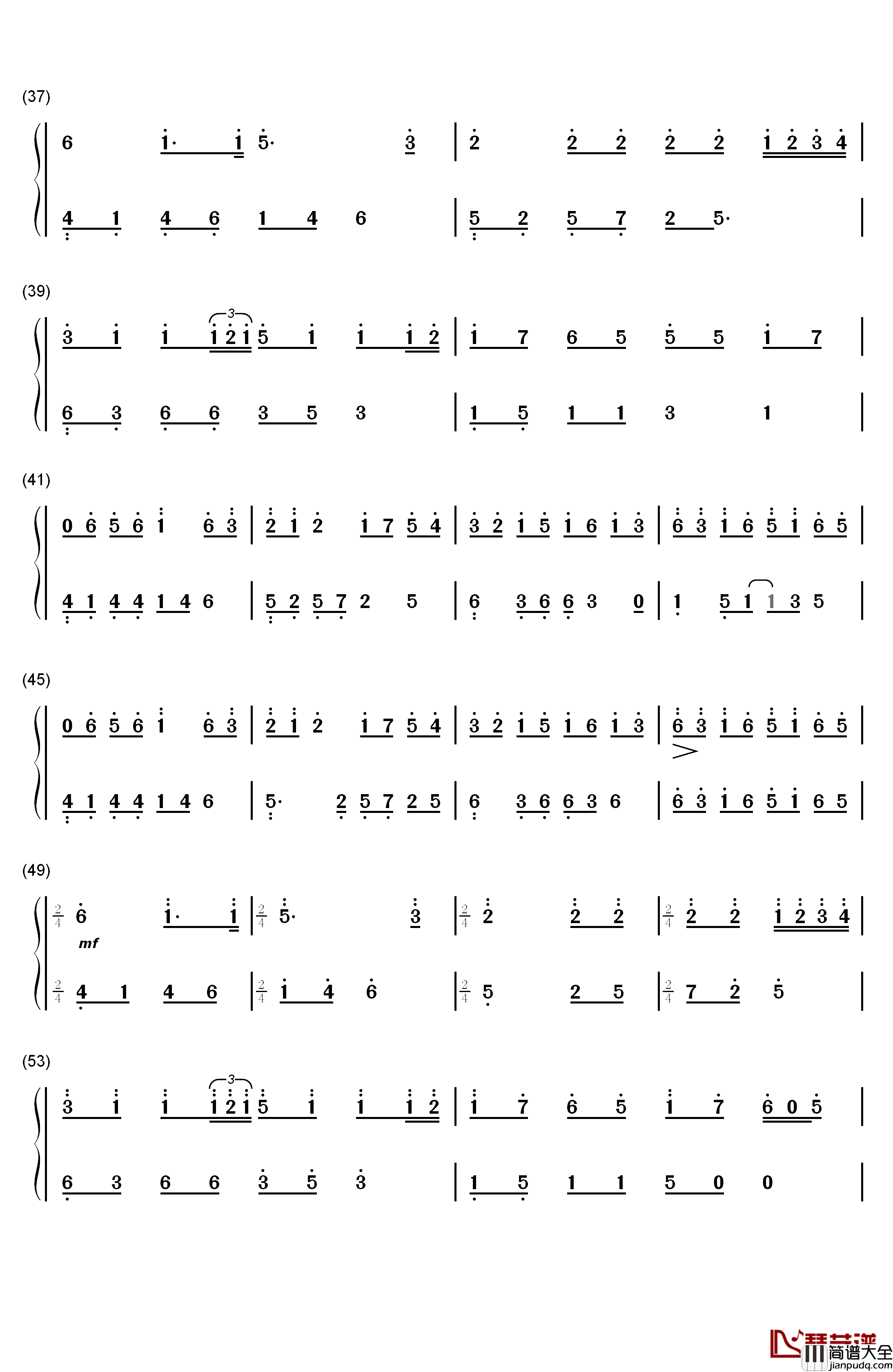 Scary_Monsters_and_Nice_Sprites钢琴简谱_数字双手_Skrillex