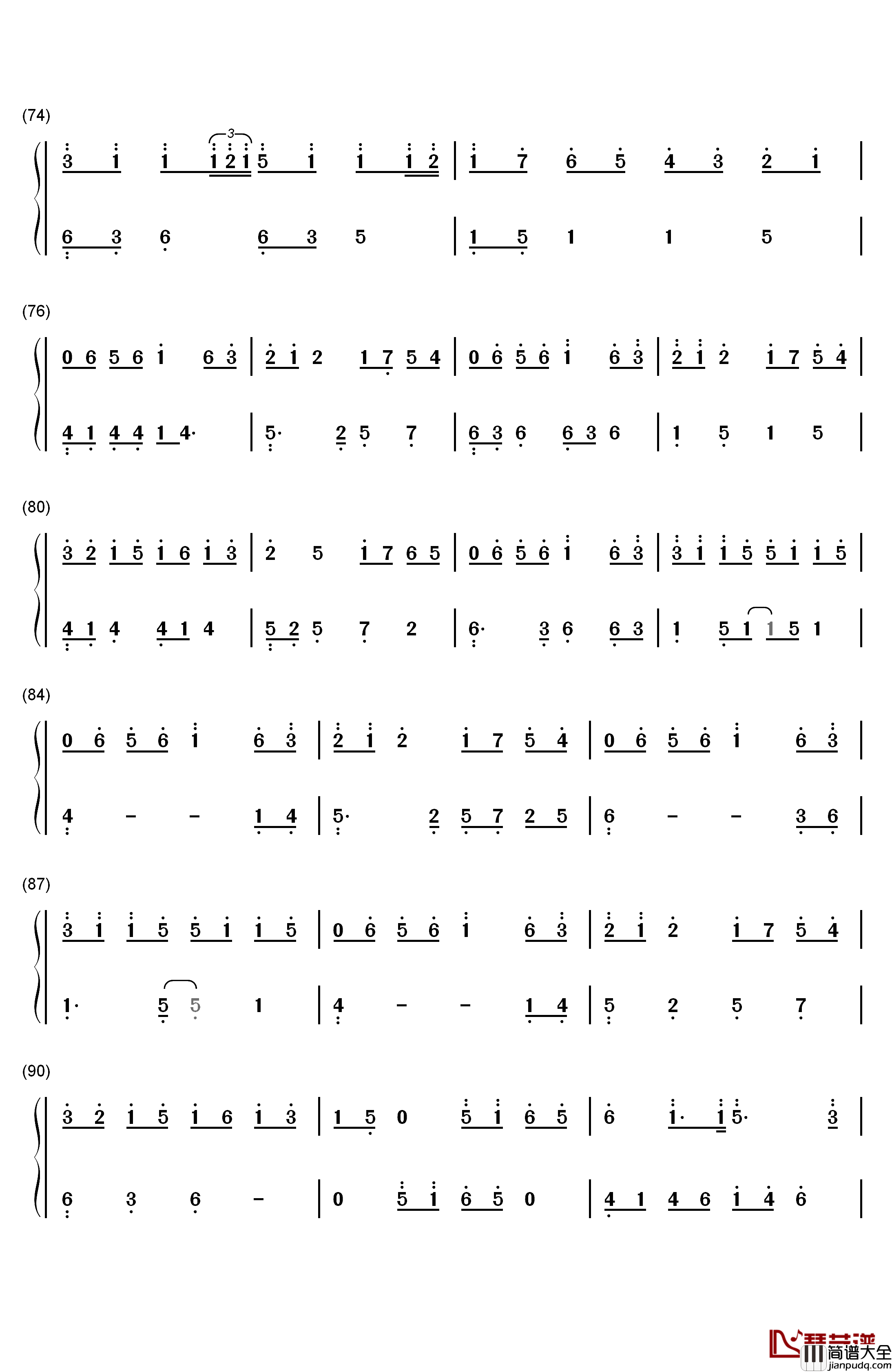 Scary_Monsters_and_Nice_Sprites钢琴简谱_数字双手_Skrillex