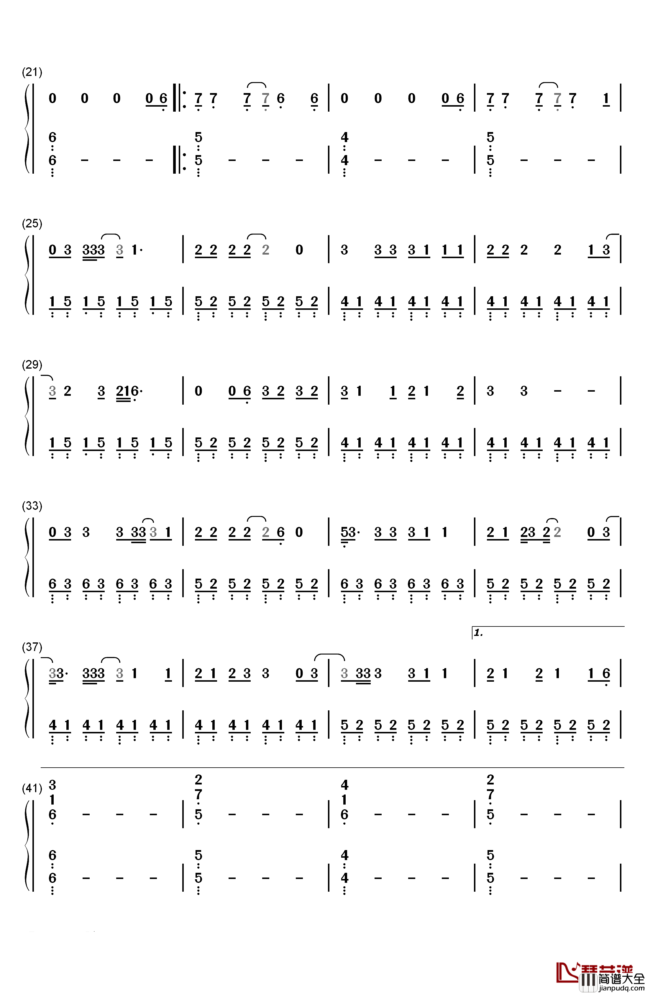 Wish_That_You_Were_Here钢琴简谱_数字双手_Florence_and_the_Machine