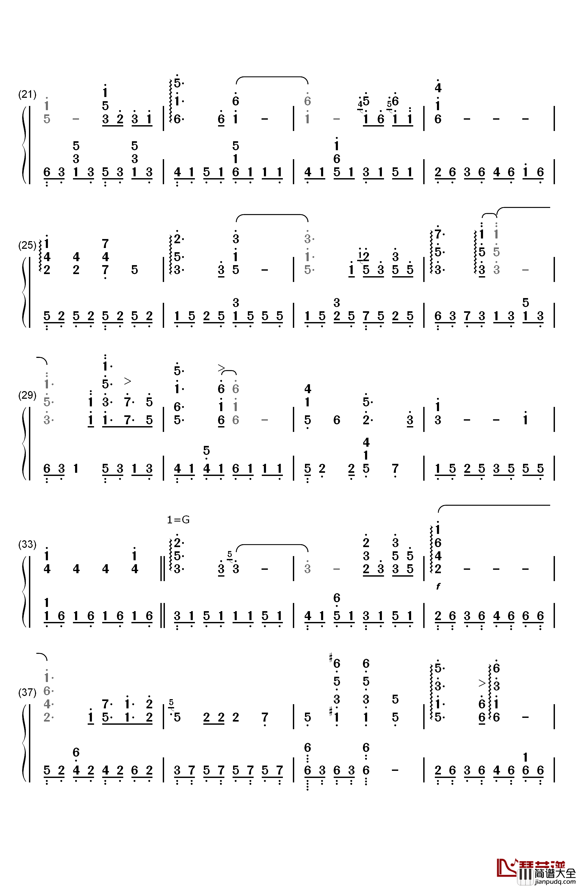远方的寂静钢琴简谱_数字双手_林海