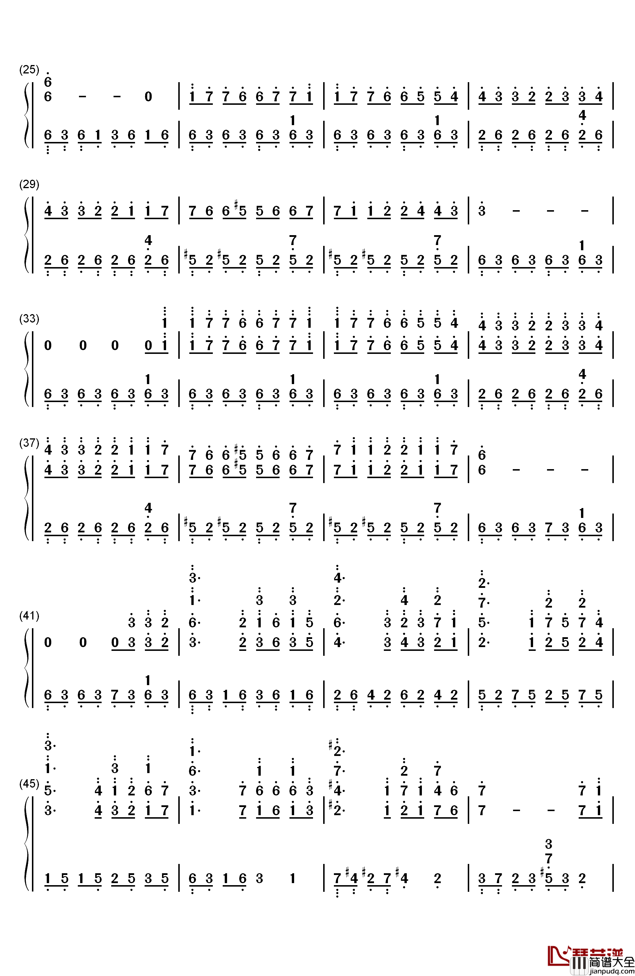 澄镜之水(Still_Waters)钢琴简谱_数字双手_马克西姆_Maksim