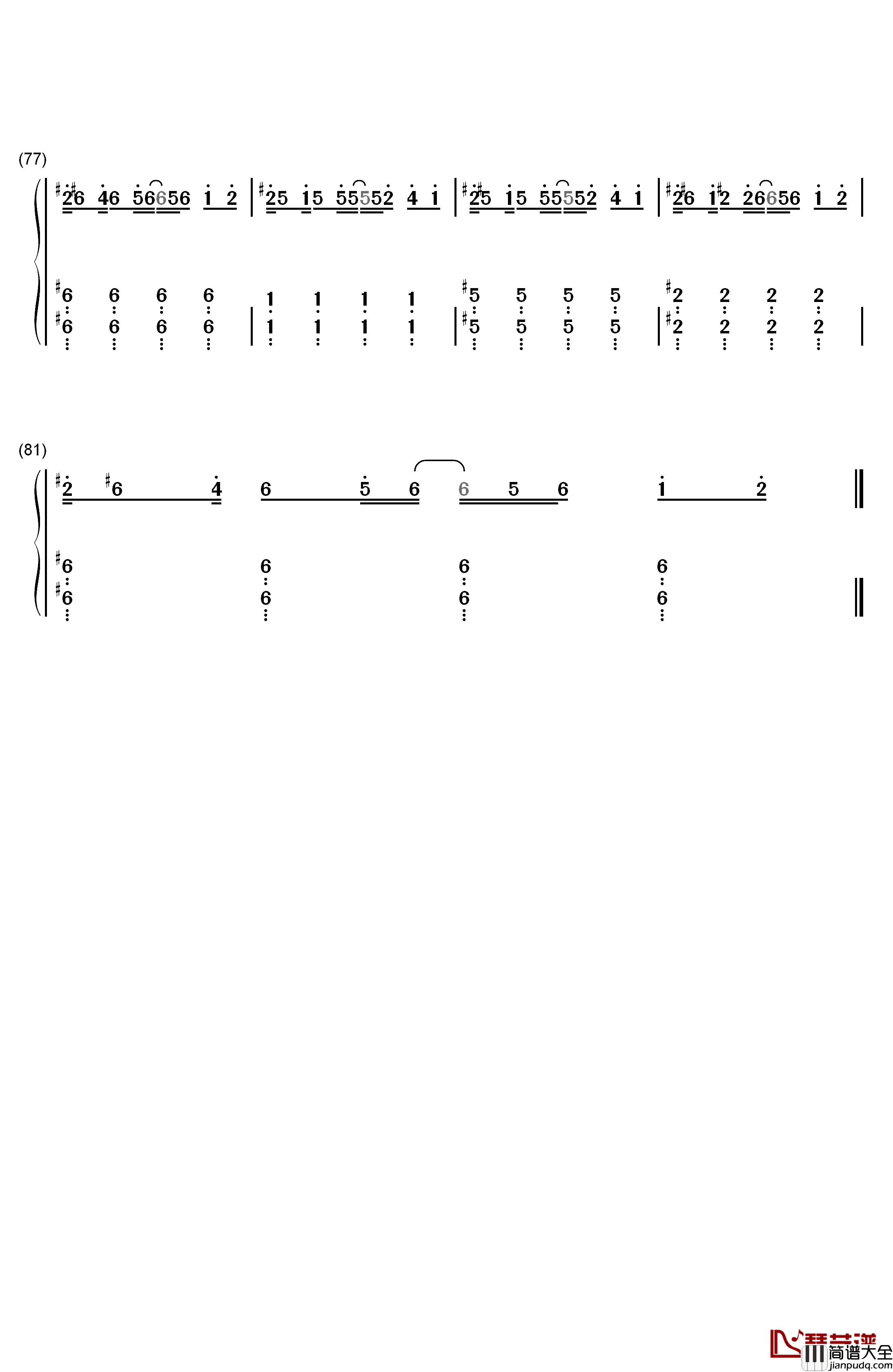 I_Need_Your_Love钢琴简谱_数字双手_Calvin_Harris_ft._Ellie_Goulding