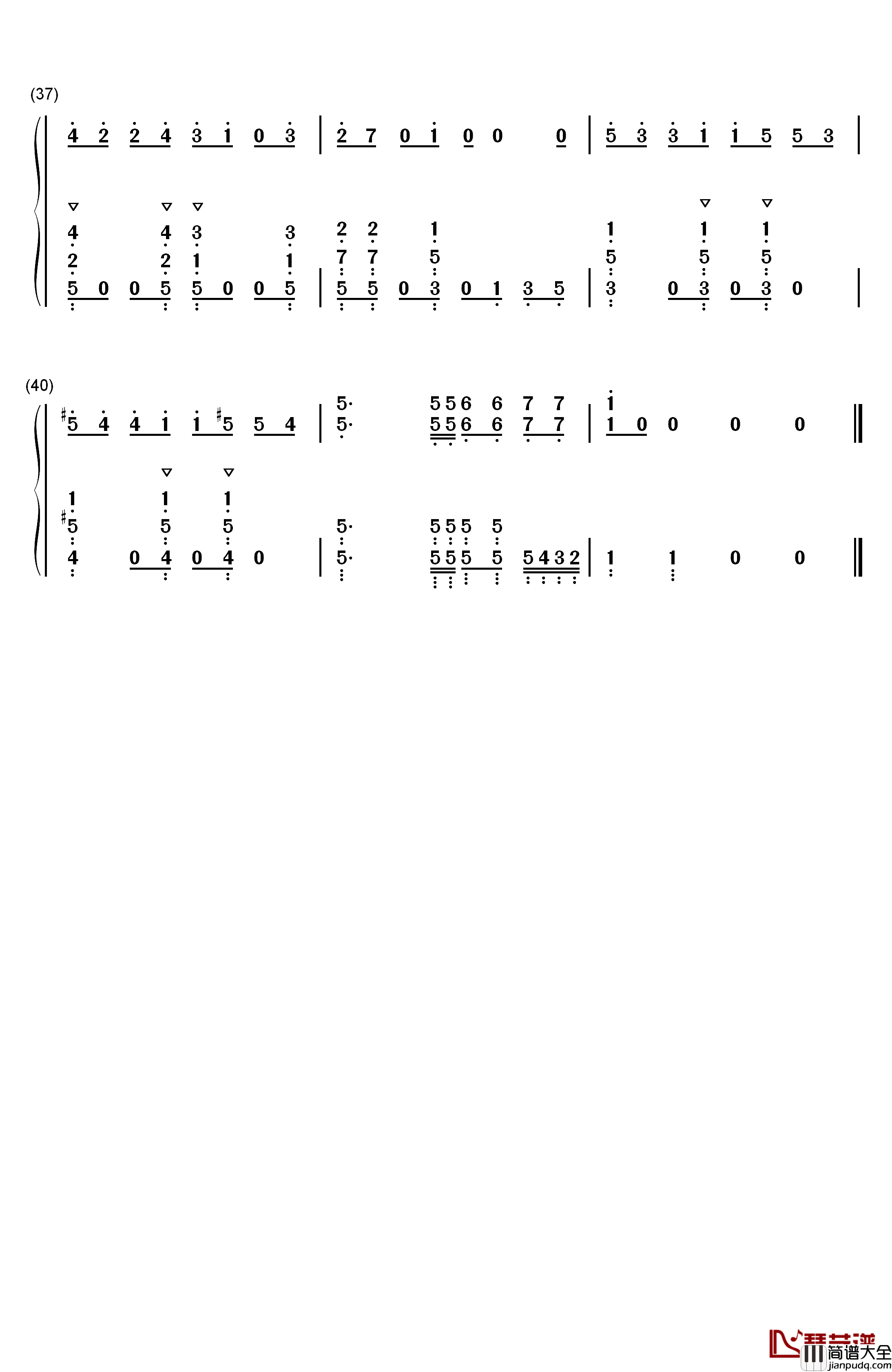 悬崖上的金鱼公主钢琴简谱_数字双手_久石让__Joe_Hisaishi_宫崎骏