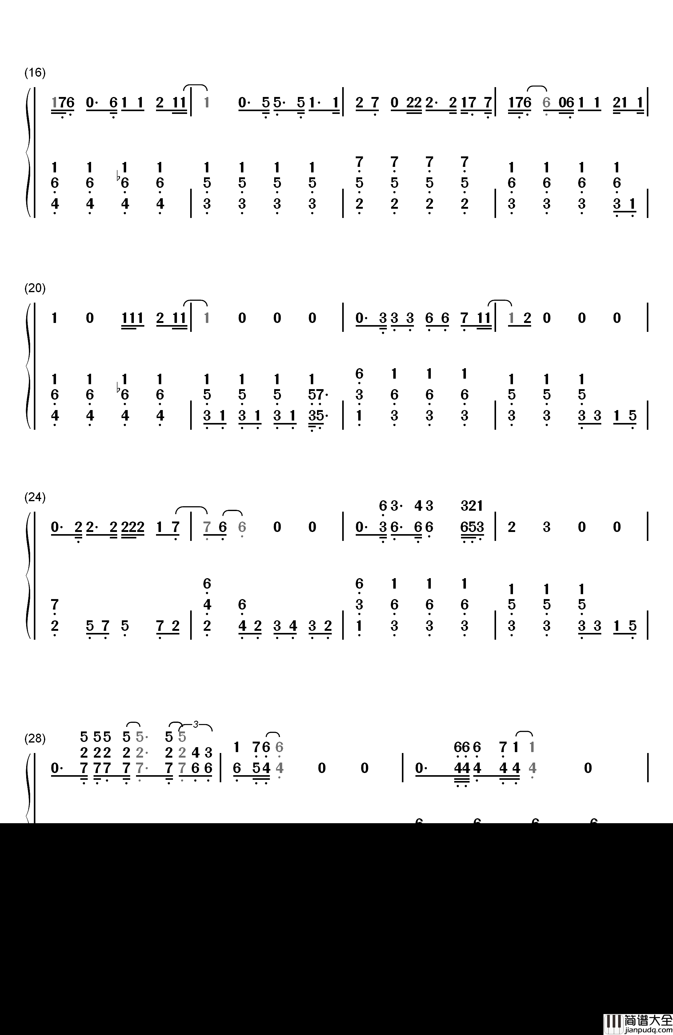 Jar_of_Hearts钢琴简谱_数字双手_Christina_Perri