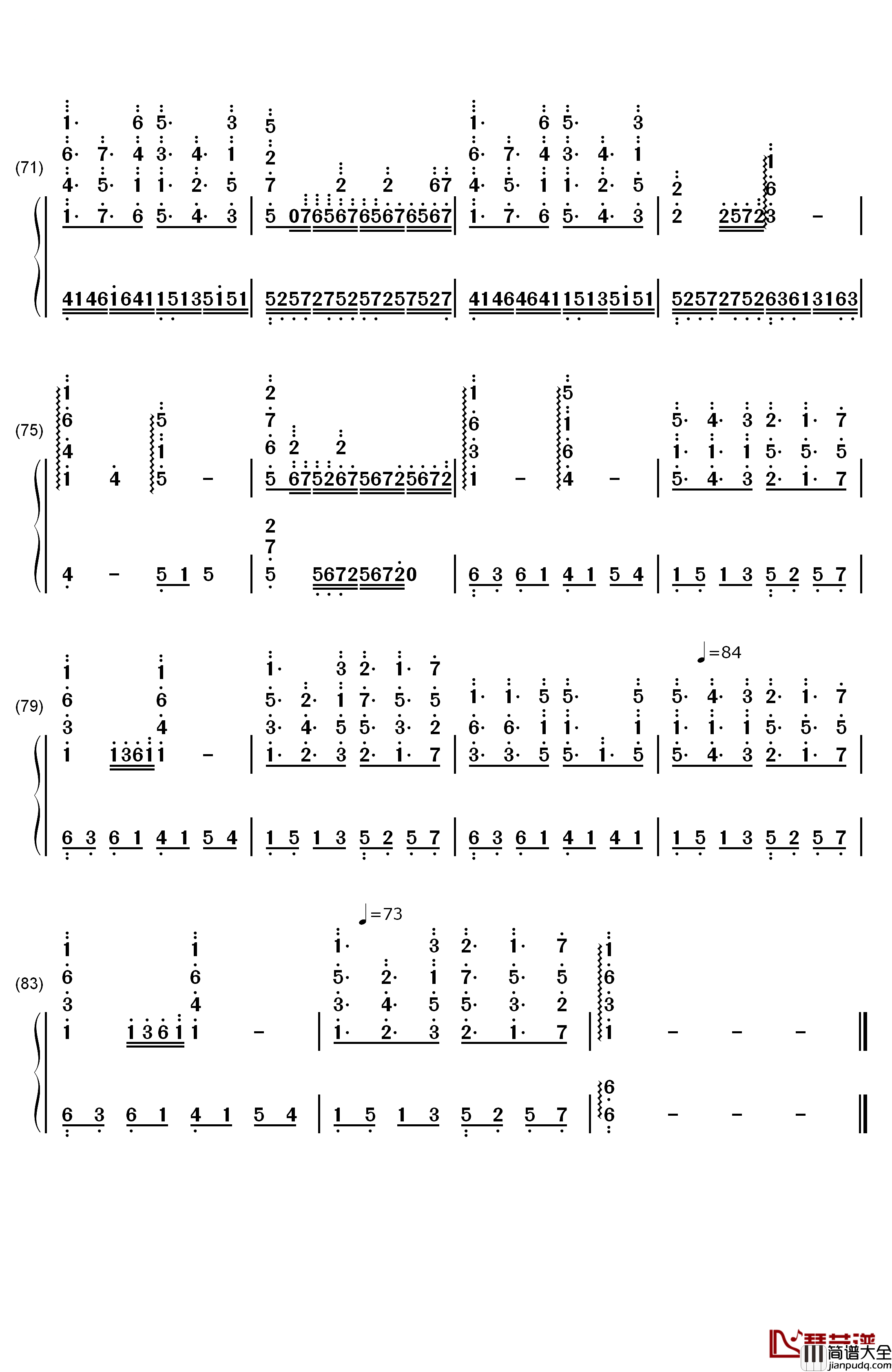 A_New_Day_Has_Come（真爱来临）钢琴简谱_数字双手_Celine_Dion
