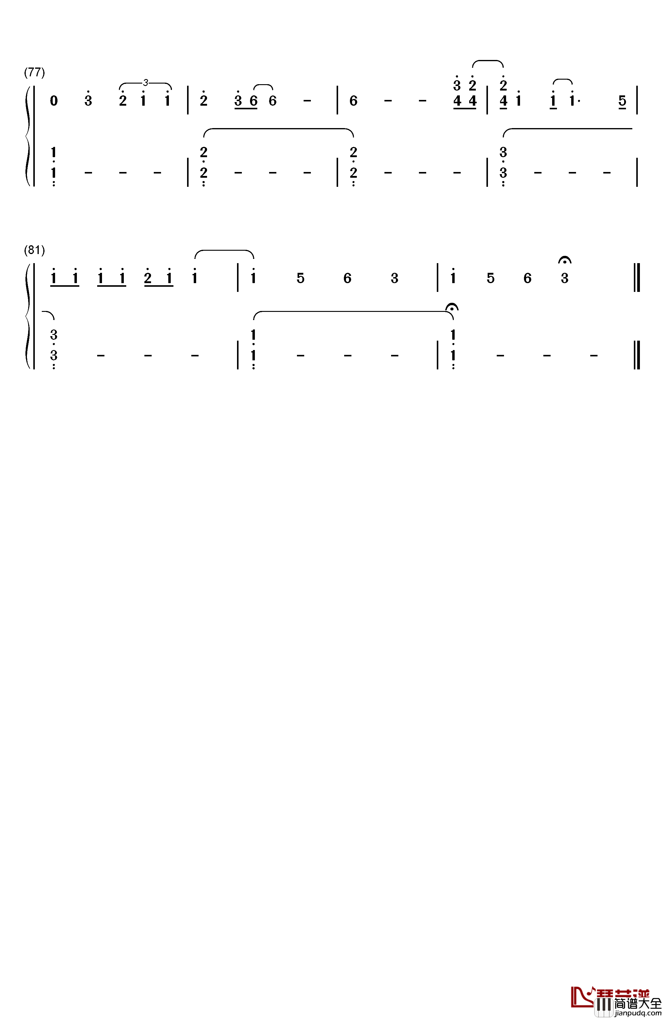 Marry_You_钢琴简谱_数字双手_Bruno_Mars
