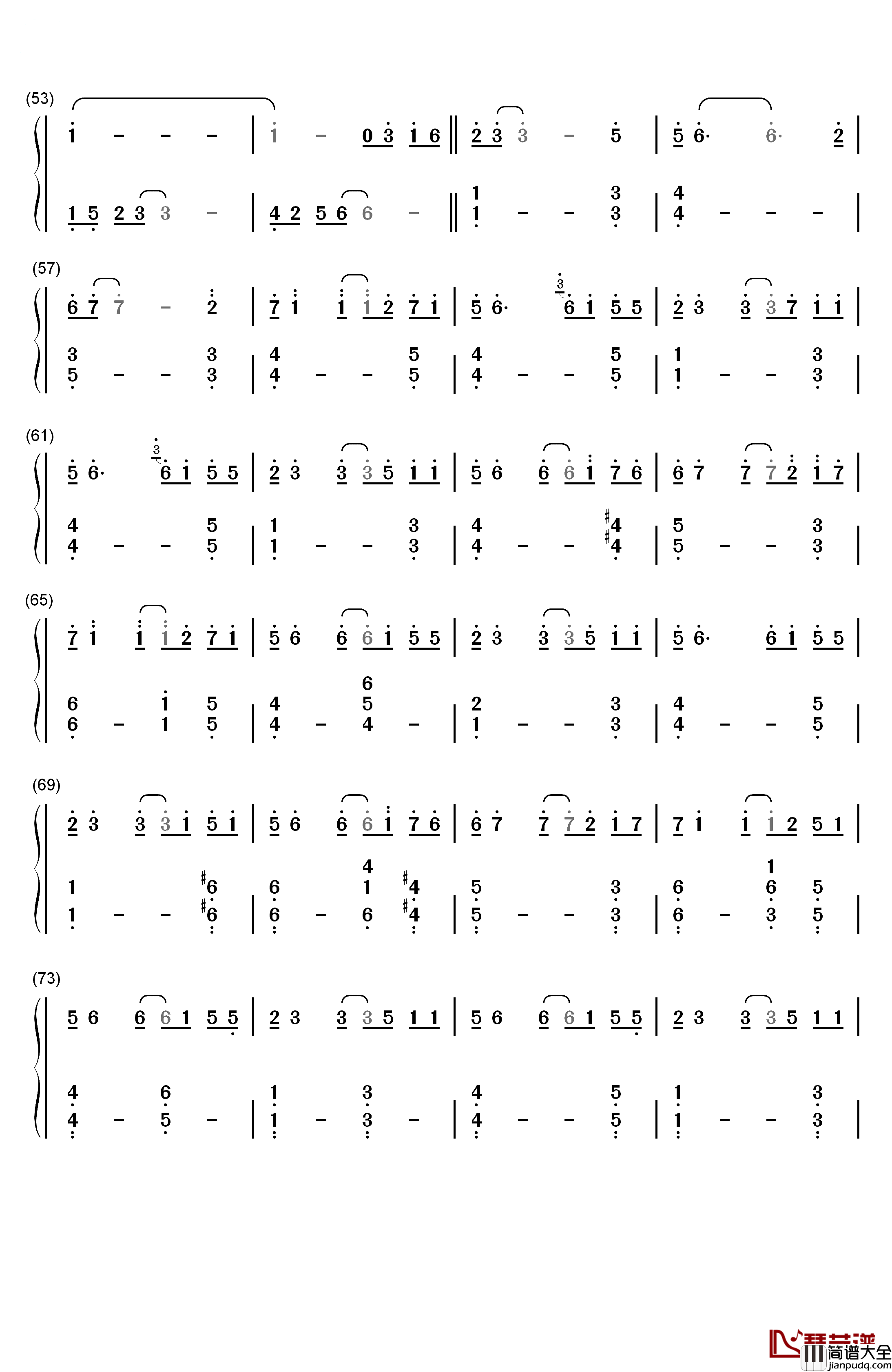 叶飞色舞Colors_and_Dance钢琴简谱_数字双手_George_Winston