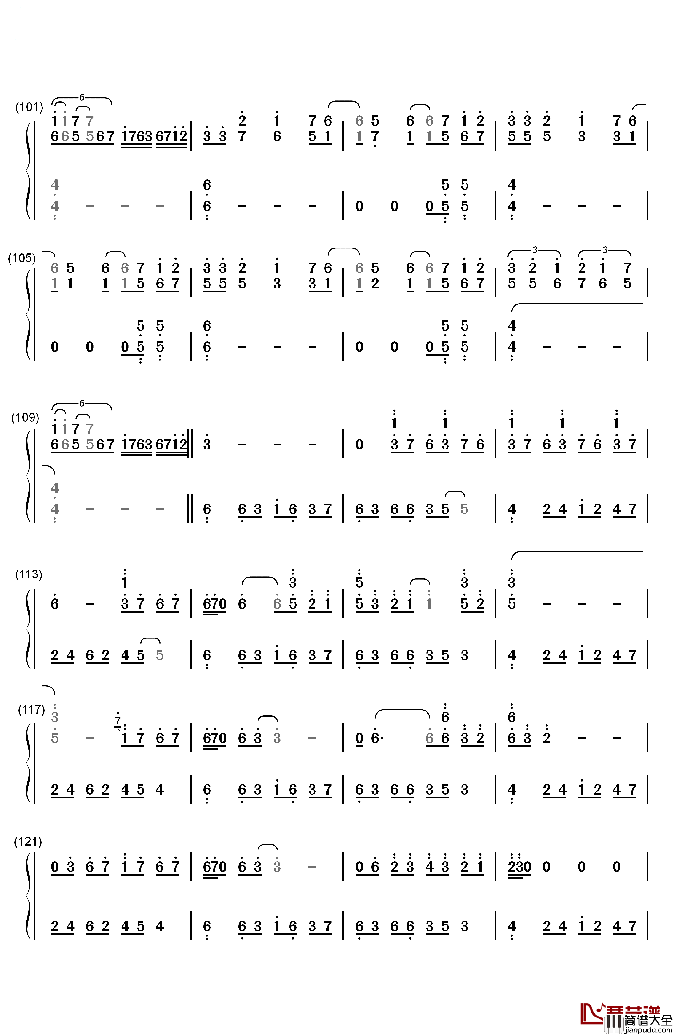 叶飞色舞Colors_and_Dance钢琴简谱_数字双手_George_Winston