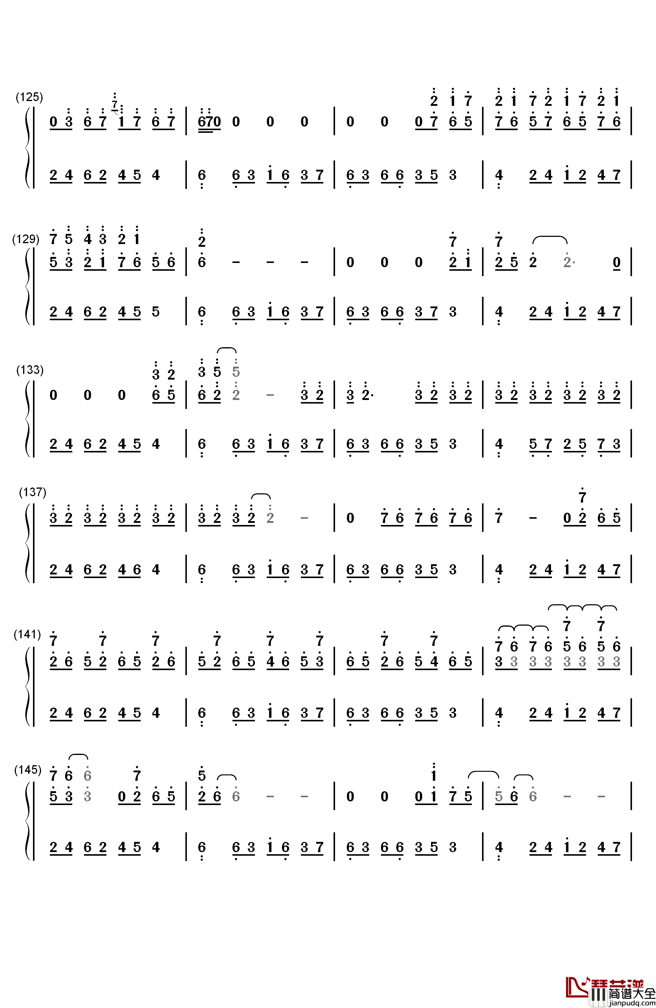 叶飞色舞Colors_and_Dance钢琴简谱_数字双手_George_Winston