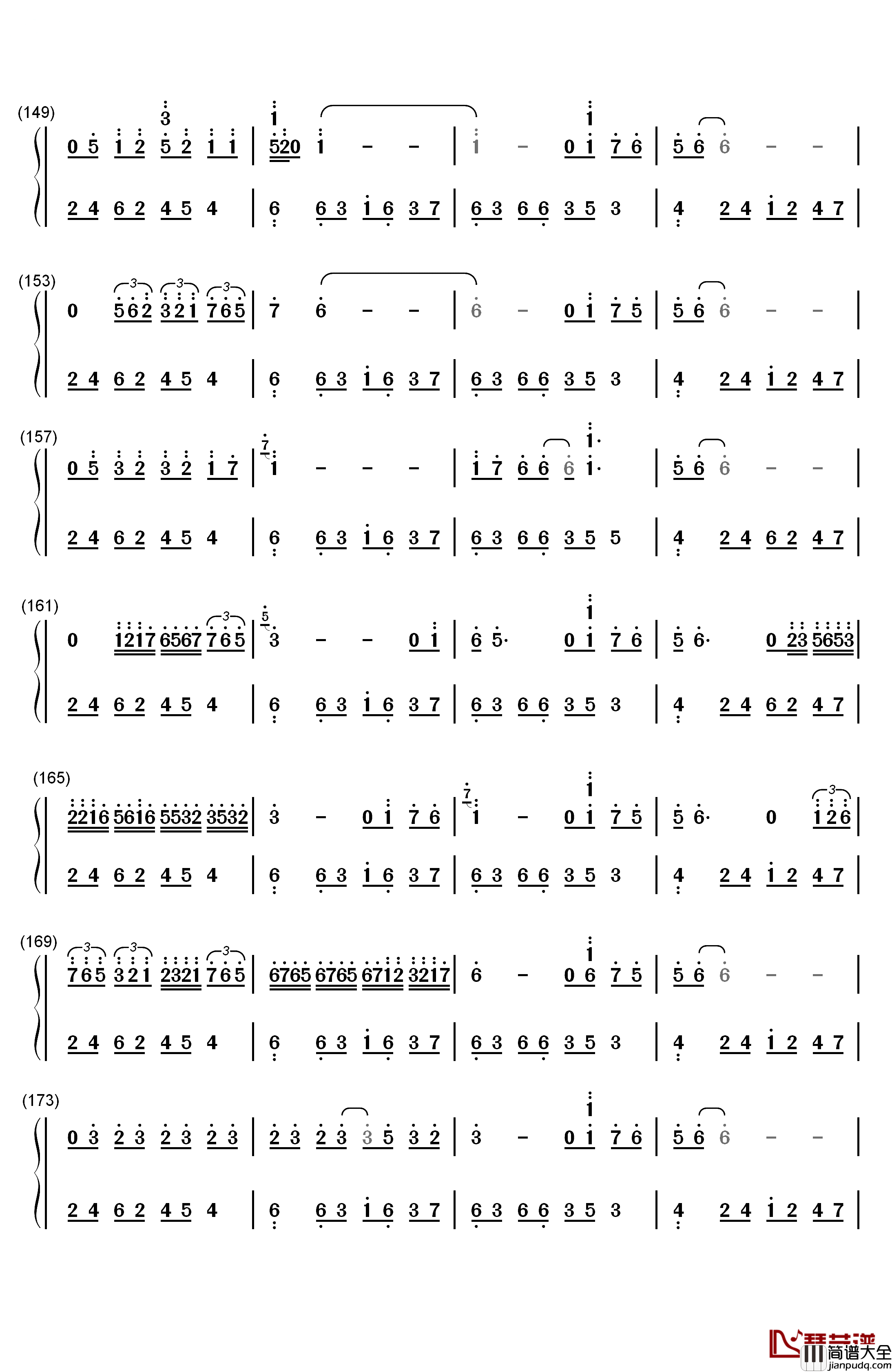 叶飞色舞Colors_and_Dance钢琴简谱_数字双手_George_Winston