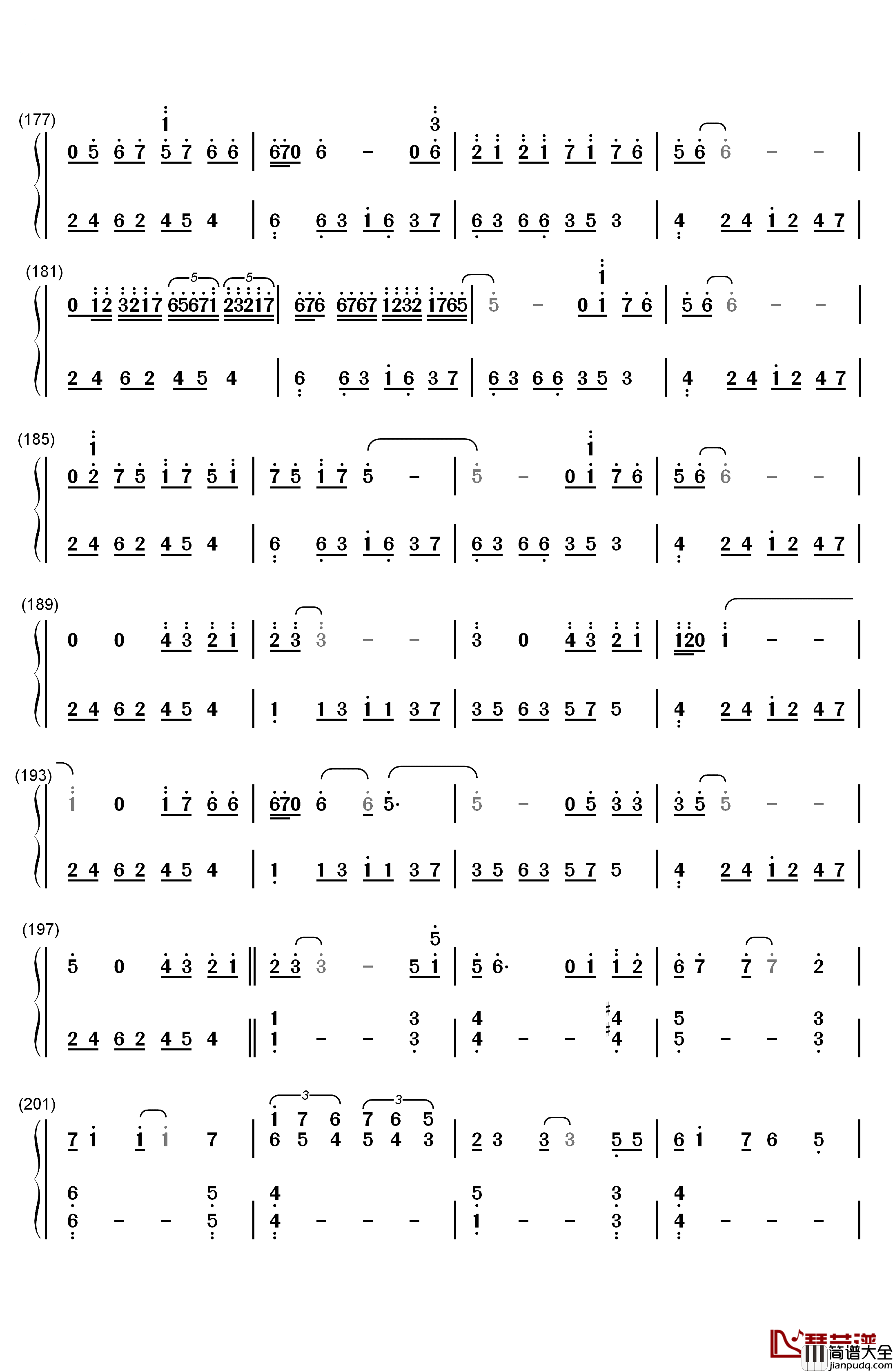 叶飞色舞Colors_and_Dance钢琴简谱_数字双手_George_Winston