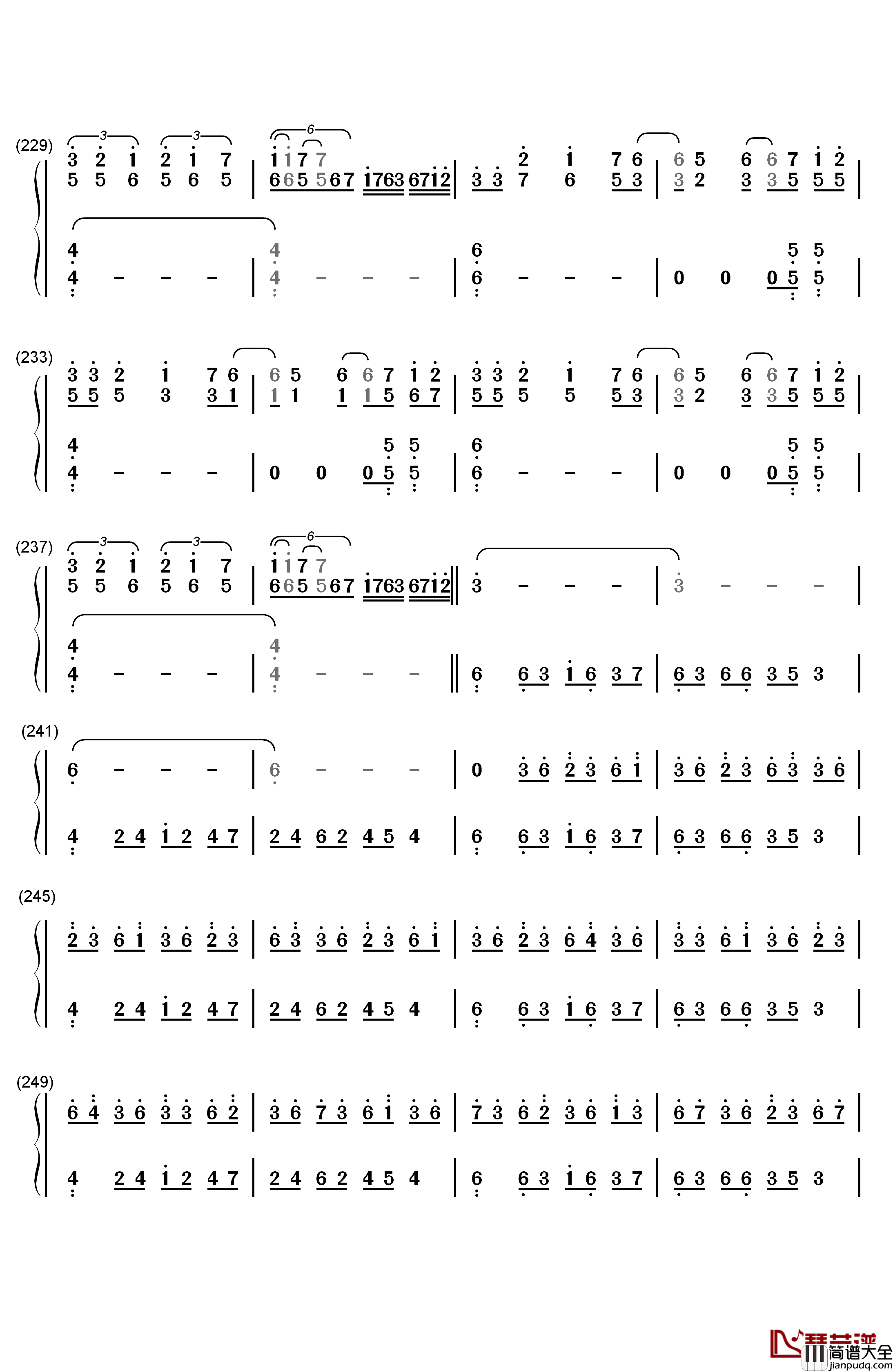 叶飞色舞Colors_and_Dance钢琴简谱_数字双手_George_Winston