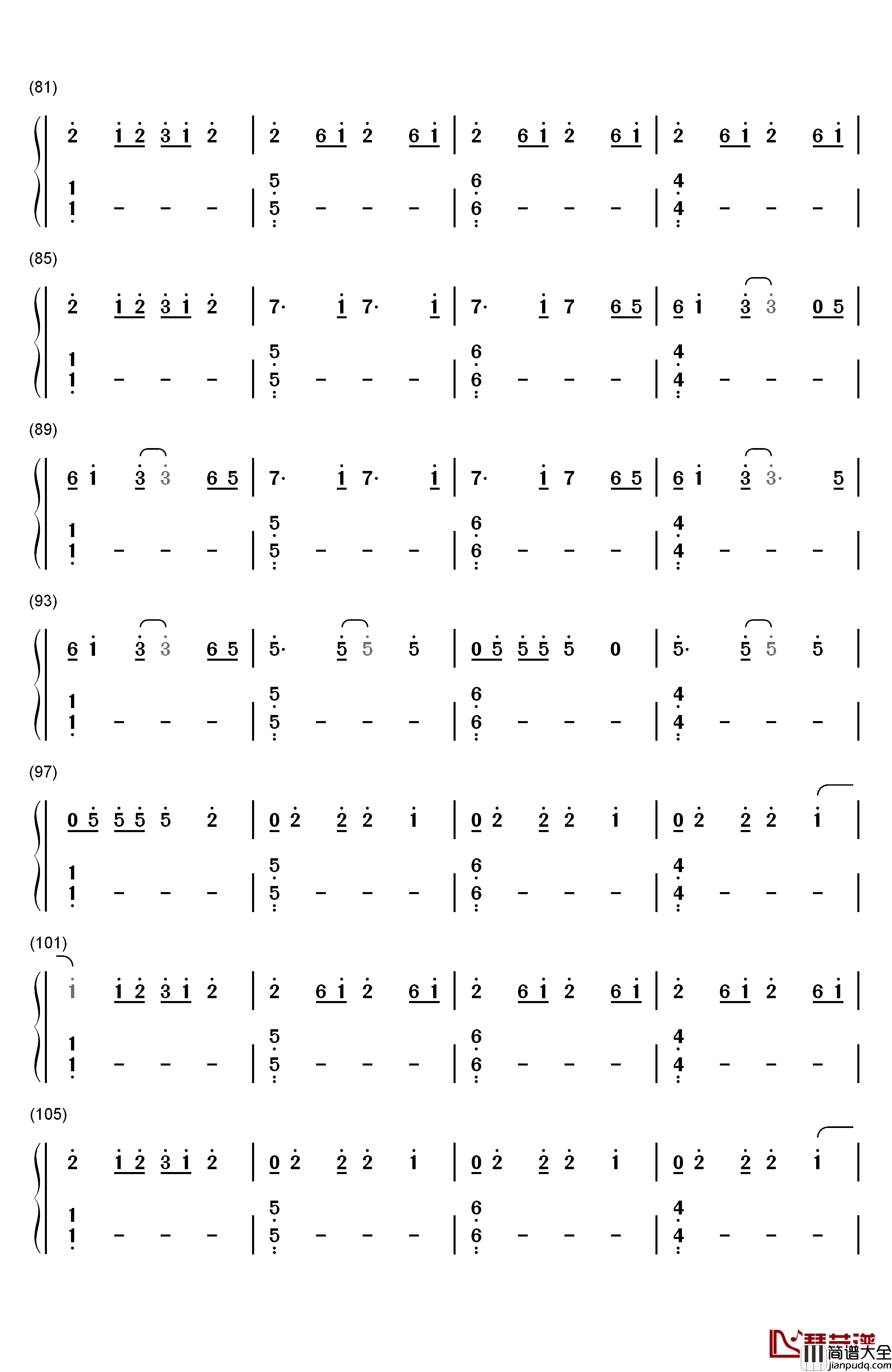Find_Me钢琴简谱_数字双手_SIGMA_Birdy