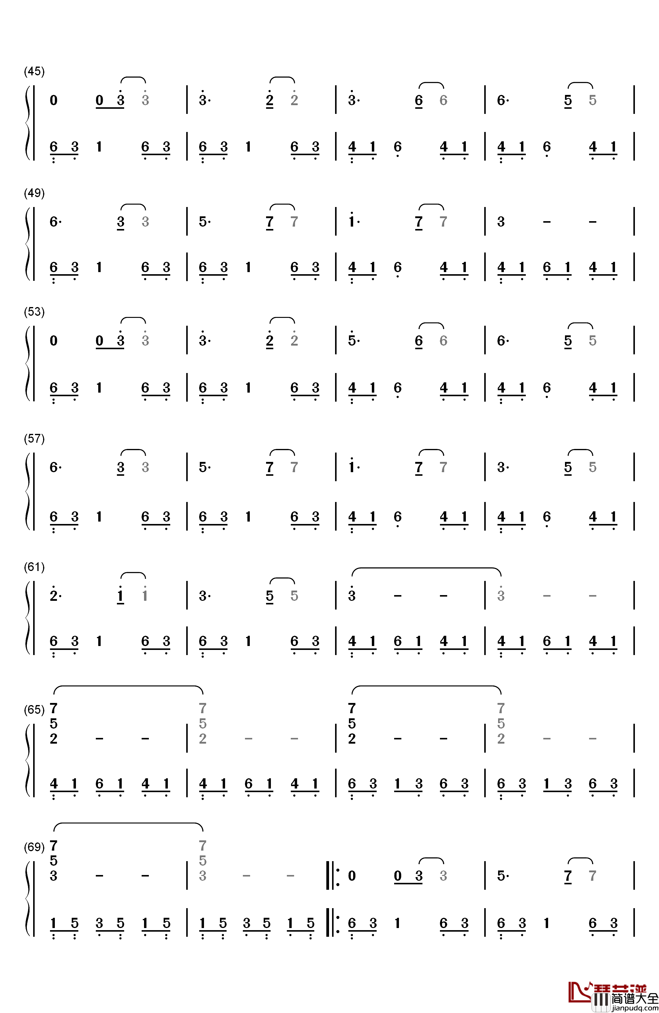 Did_I_Make_The_Most_of_Loving_You钢琴简谱_数字双手_John_Lunn