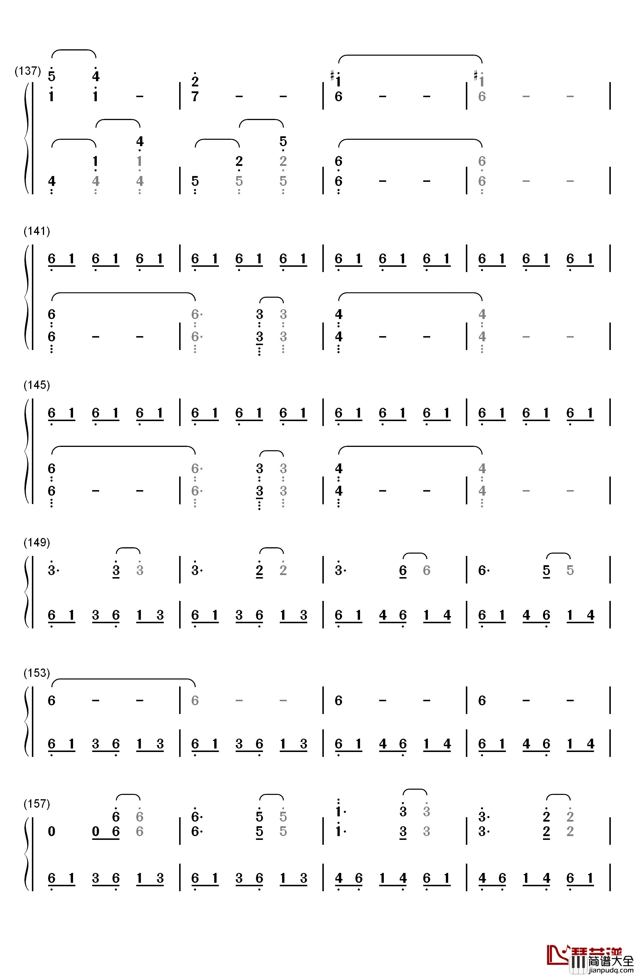 Did_I_Make_The_Most_of_Loving_You钢琴简谱_数字双手_John_Lunn