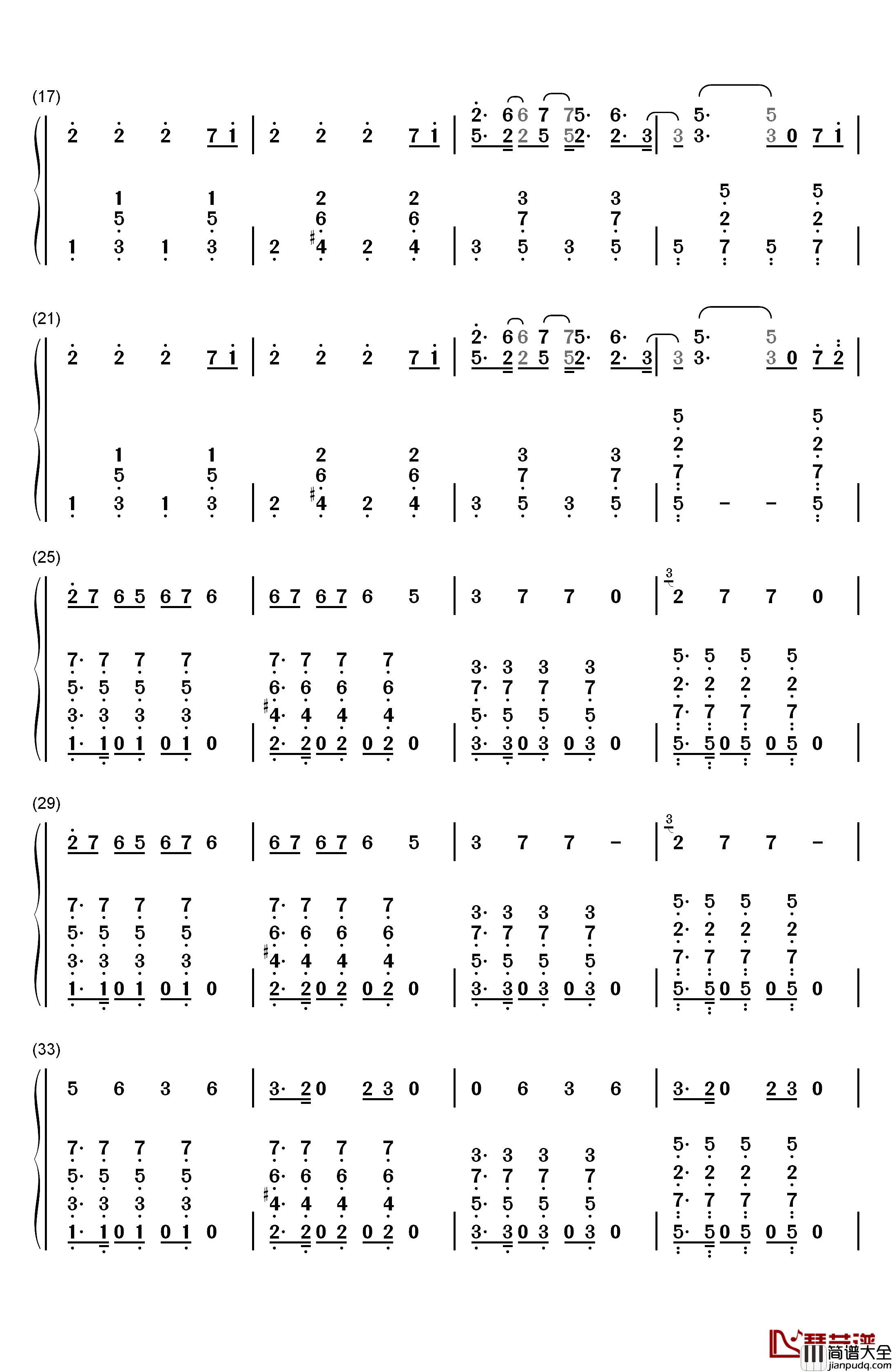 Toothbrush钢琴简谱_数字双手_DNCE