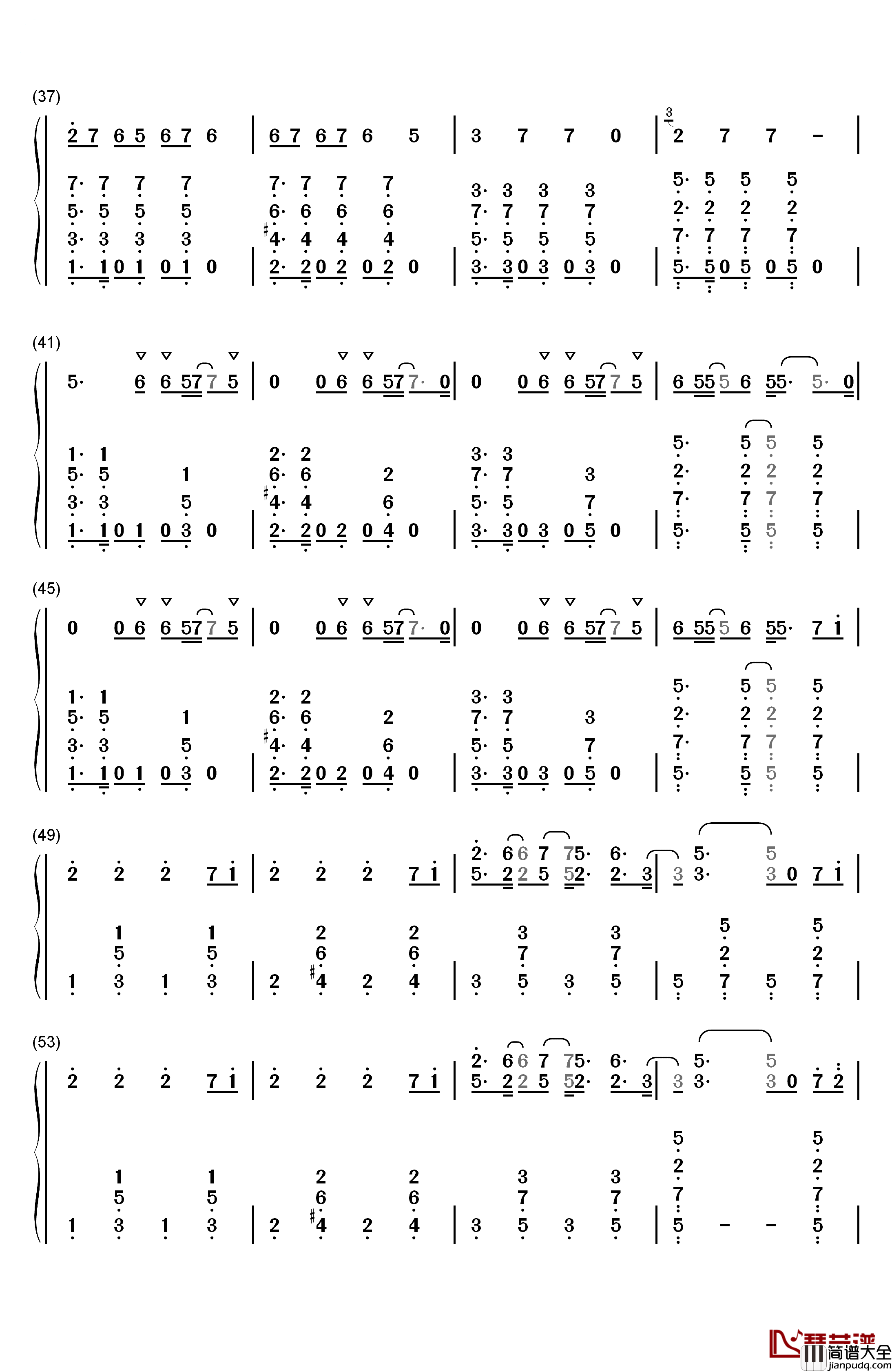 Toothbrush钢琴简谱_数字双手_DNCE