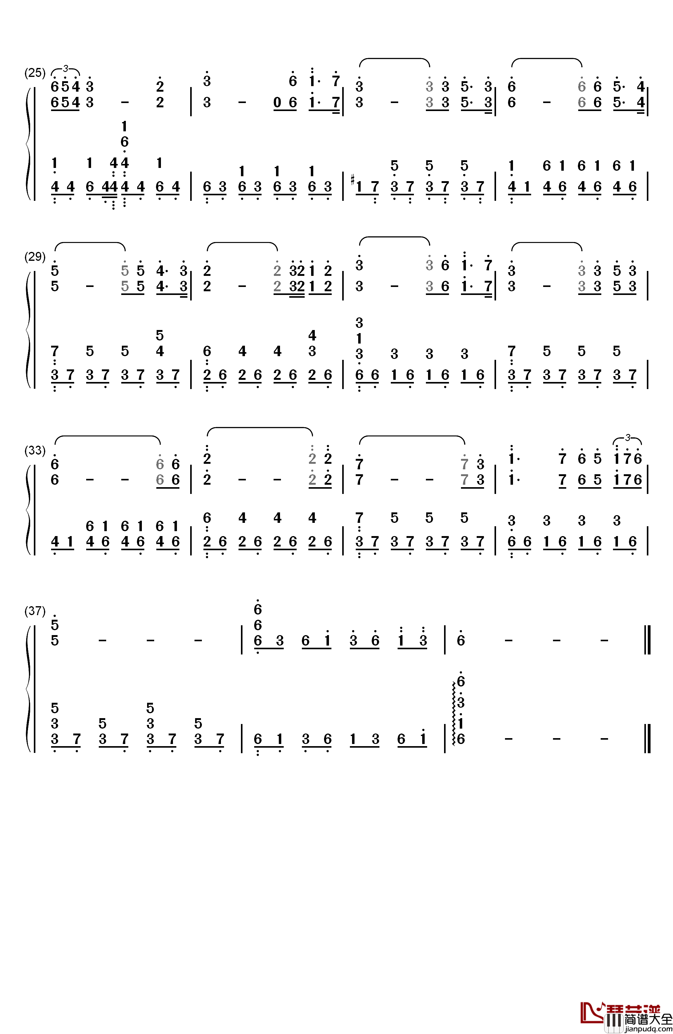 罗密欧与朱丽叶钢琴简谱_数字双手_理查德·克莱德曼__Richard_Clayderman