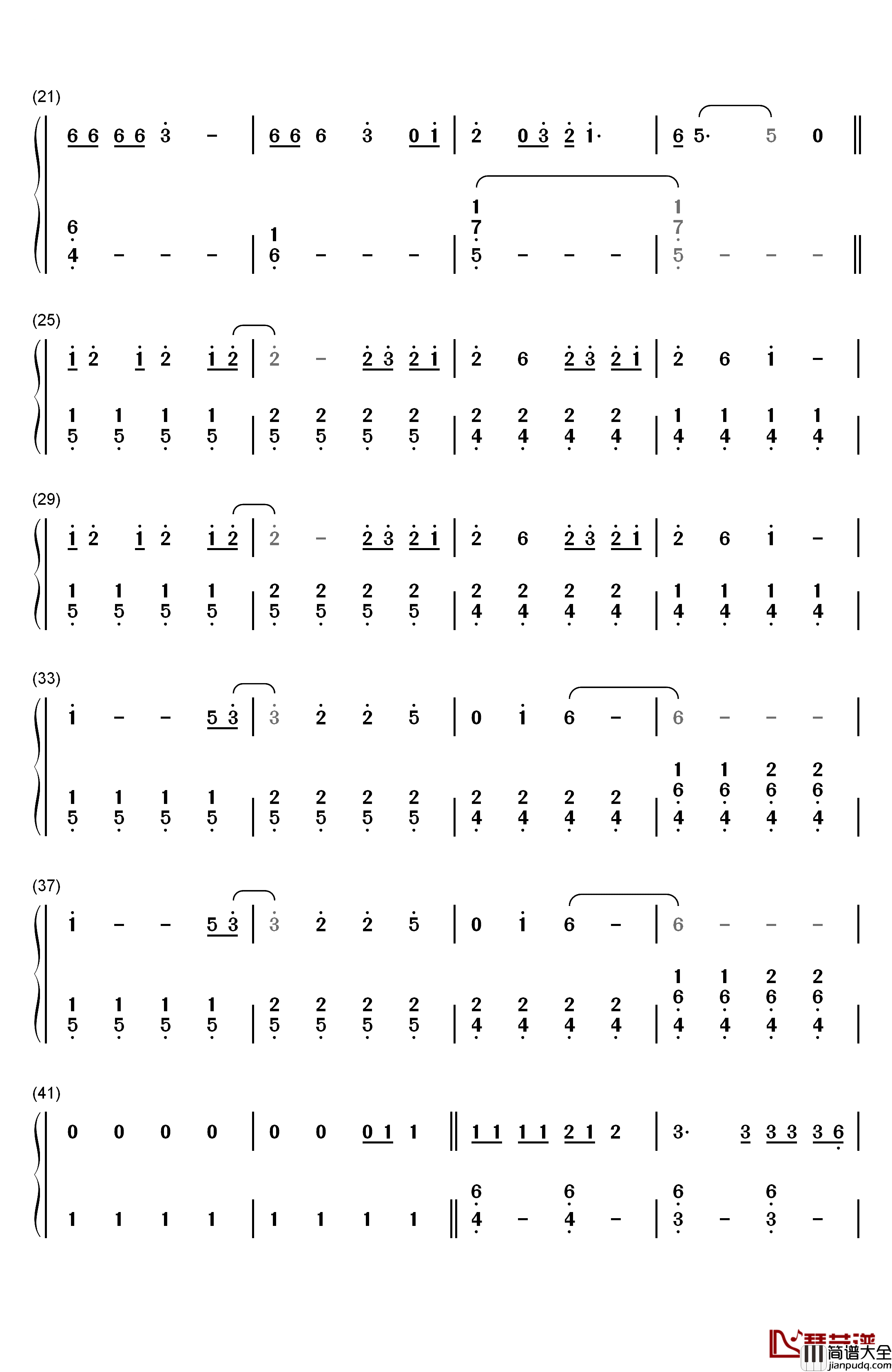 Wildest_Dreams钢琴简谱_数字双手_Taylor_Swift