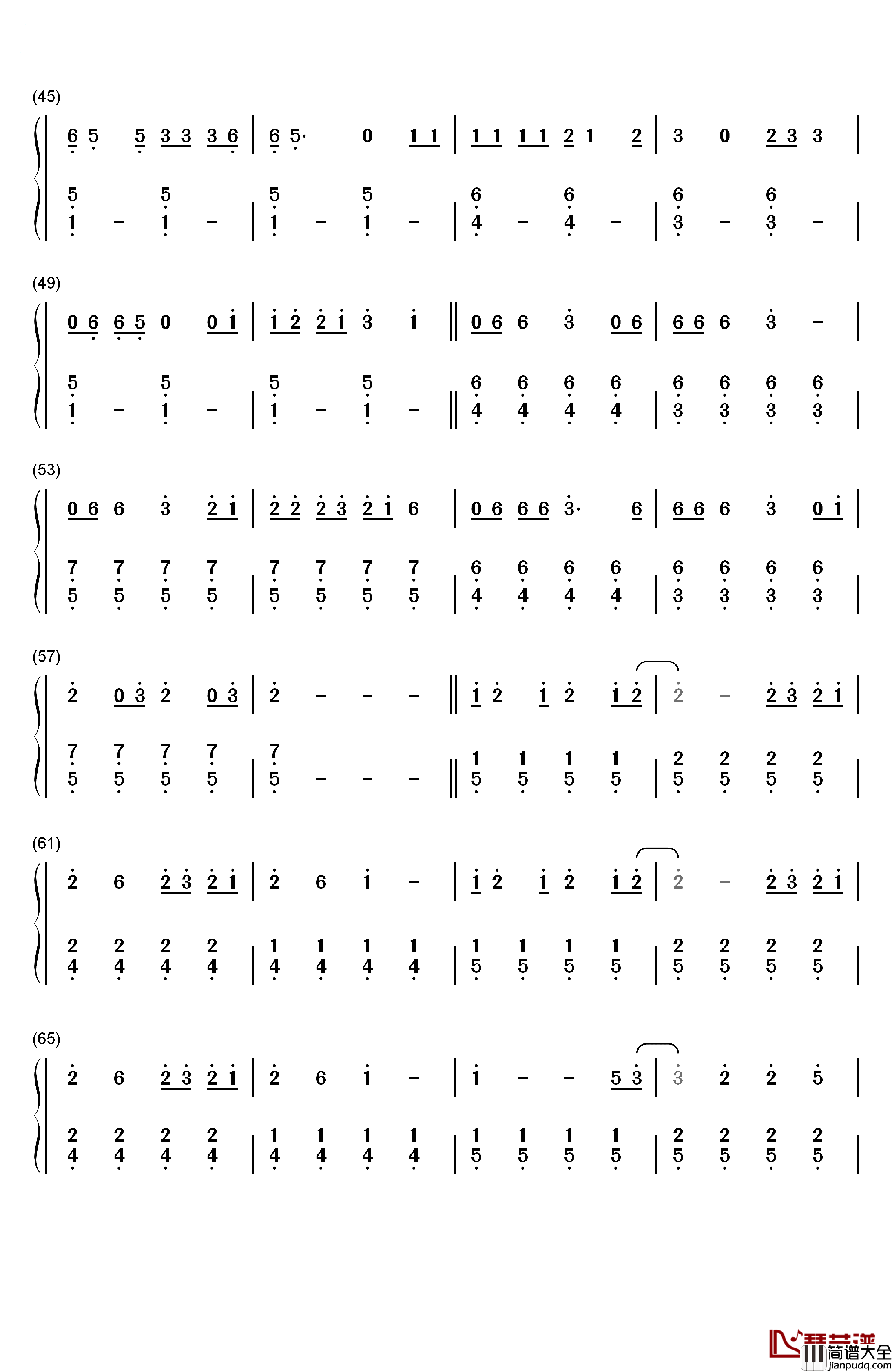 Wildest_Dreams钢琴简谱_数字双手_Taylor_Swift